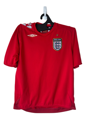 2006-2008 England Away Football Shirt by Umbro, Size L
