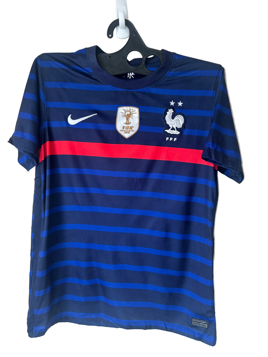 2020-21 France Home Football Shirt by Nike, Size M