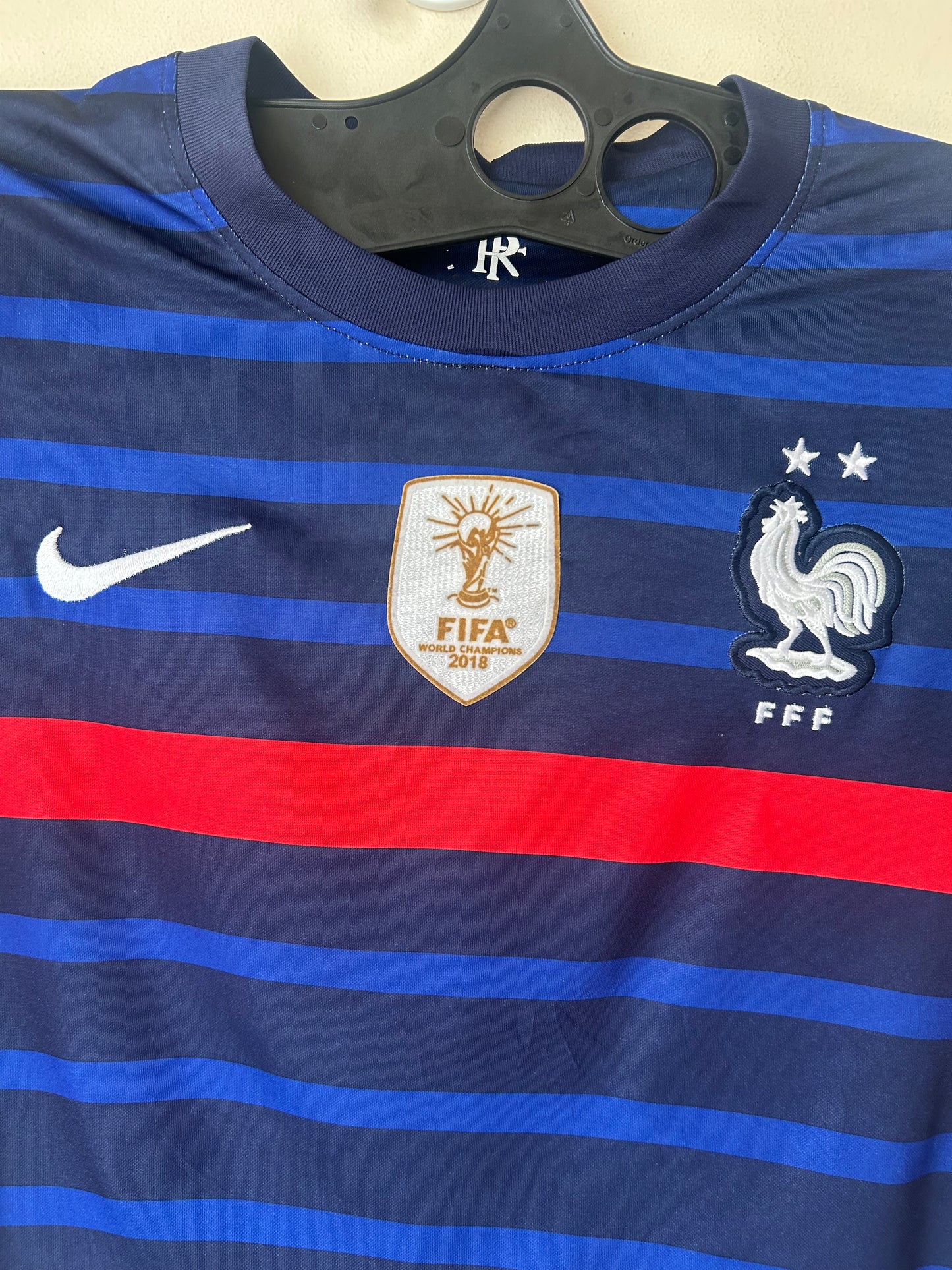 2020-21 France Home Football Shirt by Nike, Size M