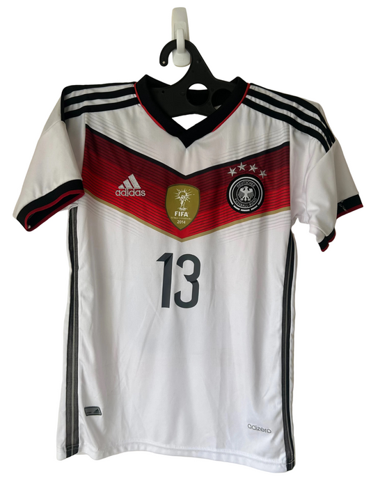 2014-2015 Germany Home Football Shirt by Adidas, #13 Muller, Size XS