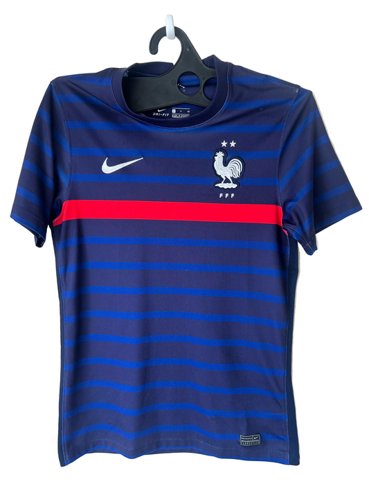 2020-21 France Home Football Shirt by Nike, Size S