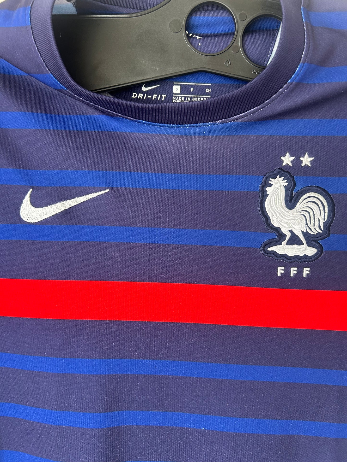 2020-21 France Home Football Shirt by Nike, Size S