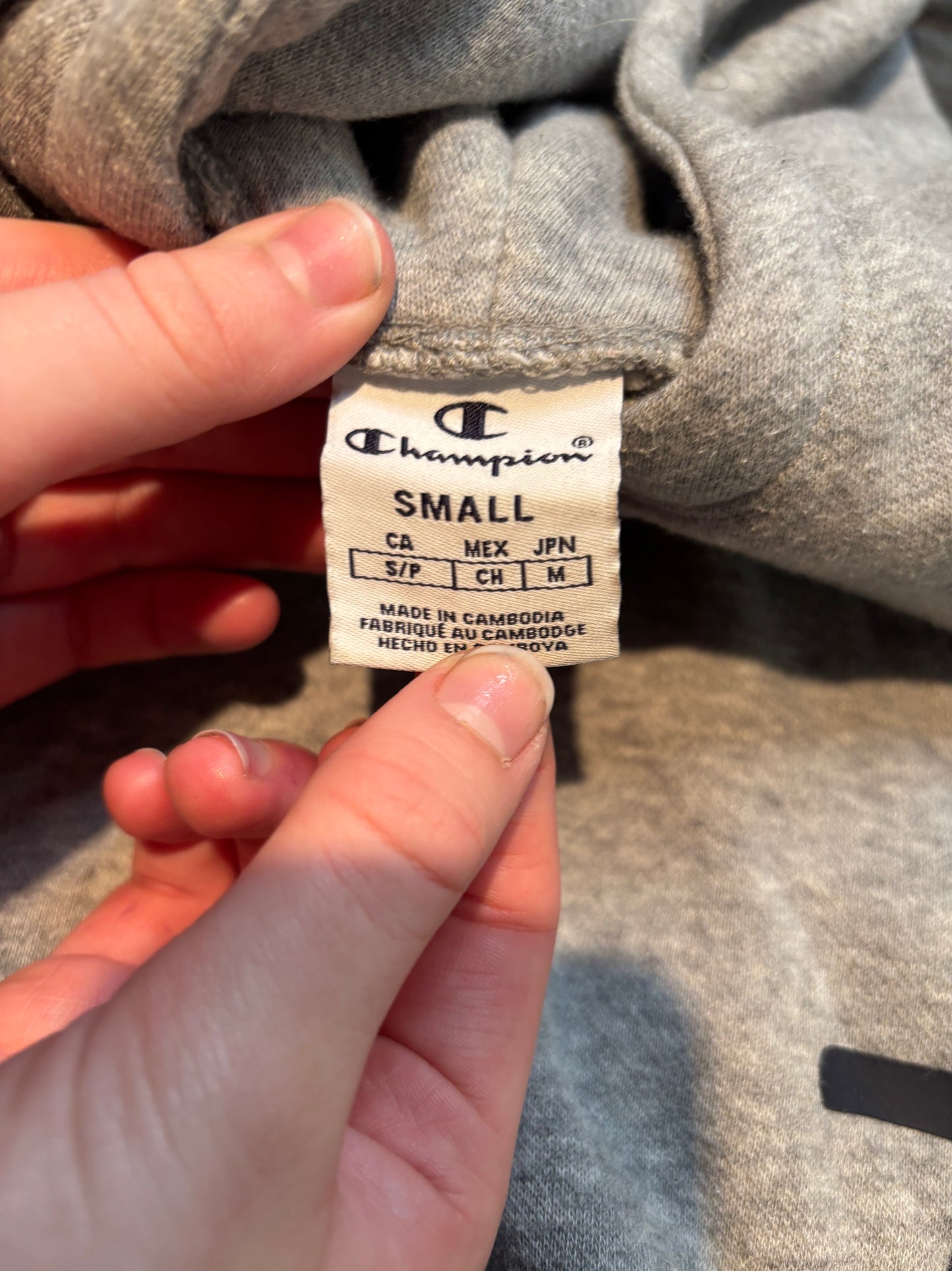 Champion Cropped Loose Fit Hoodie, S