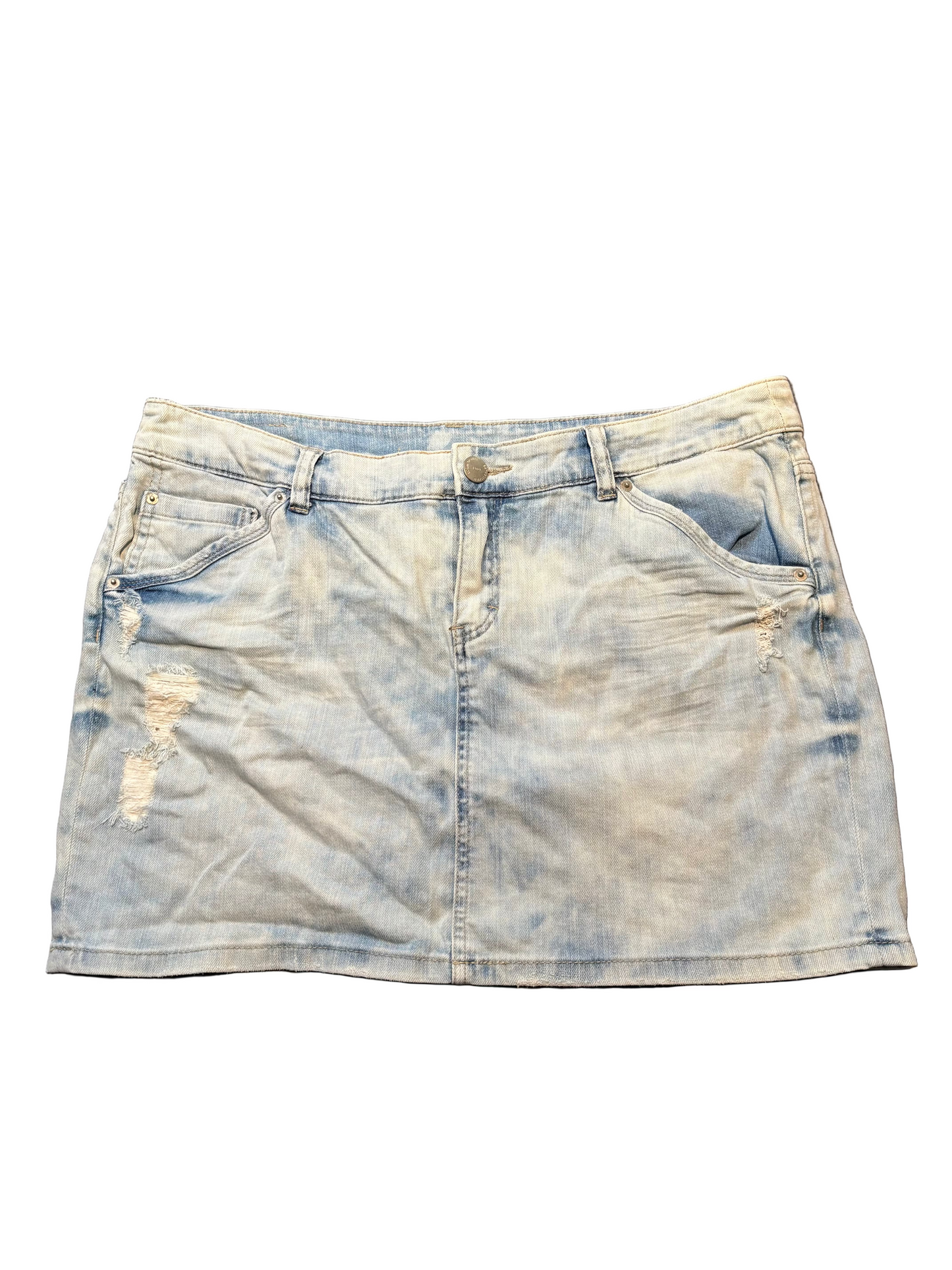 Denim Mini Skirt, W38 XXL
