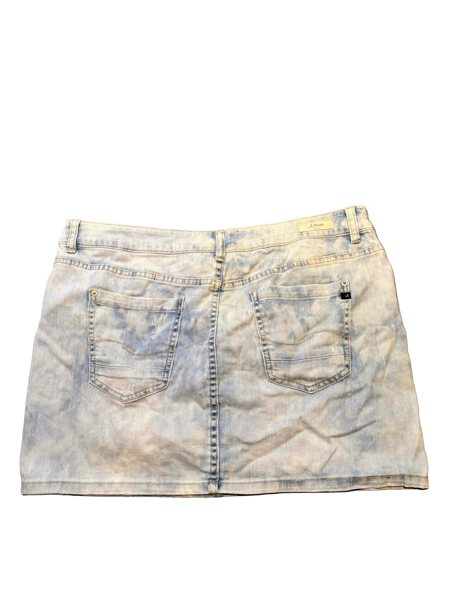 Denim Mini Skirt, W38 XXL