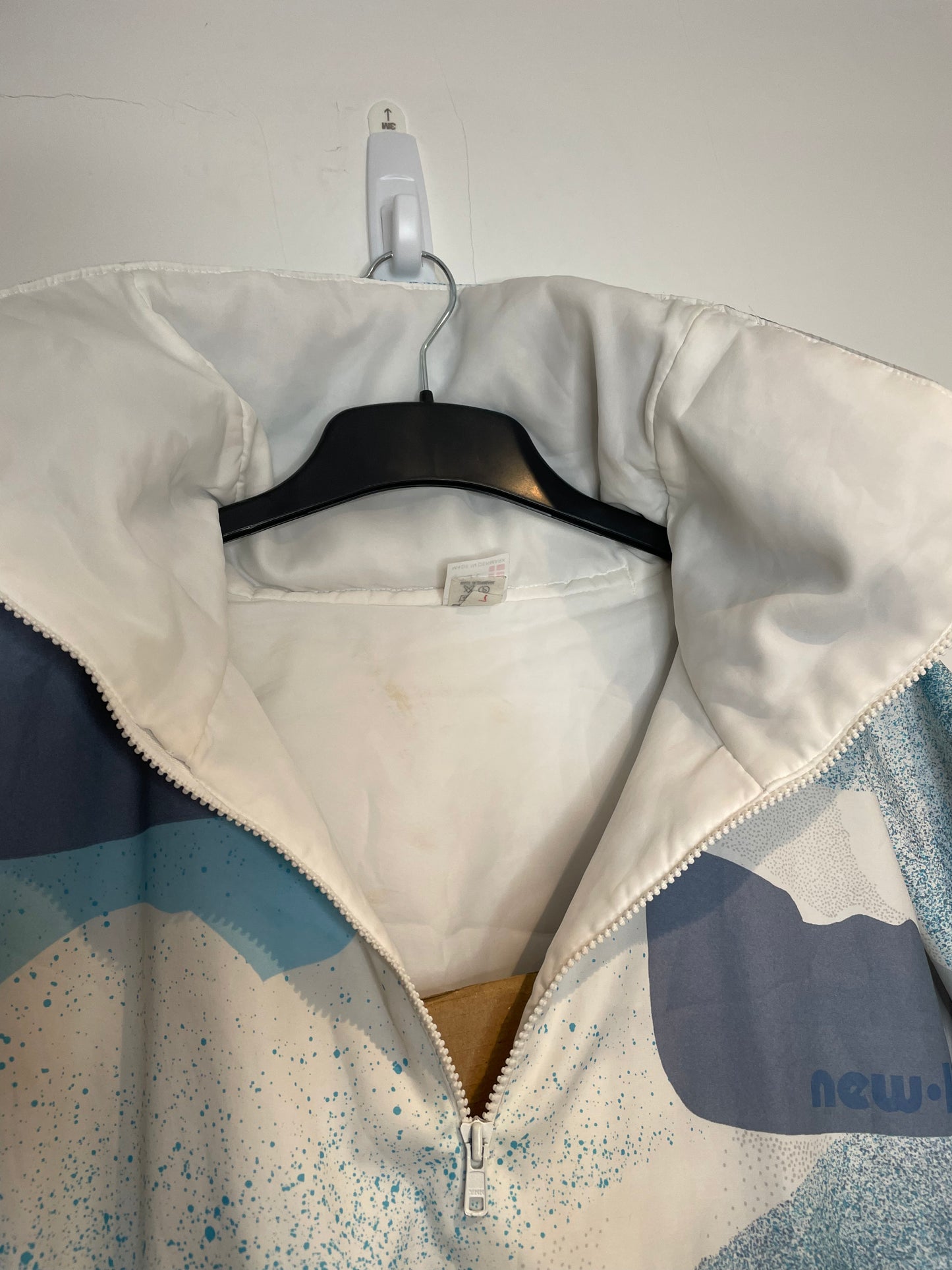 New Line Hooded Retro 90s Ski Coat, Front pockets, L