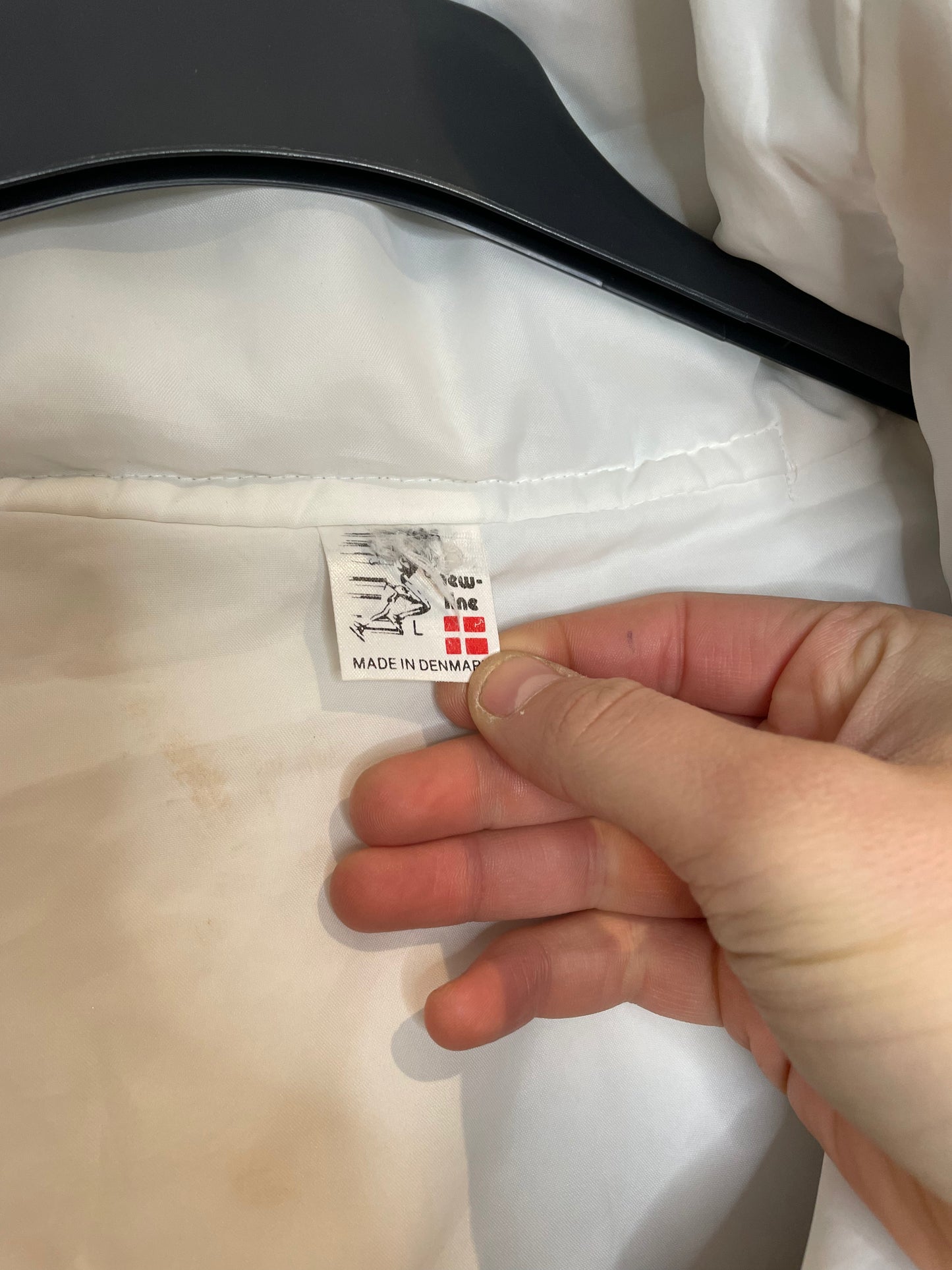 New Line Hooded Retro 90s Ski Coat, Front pockets, L