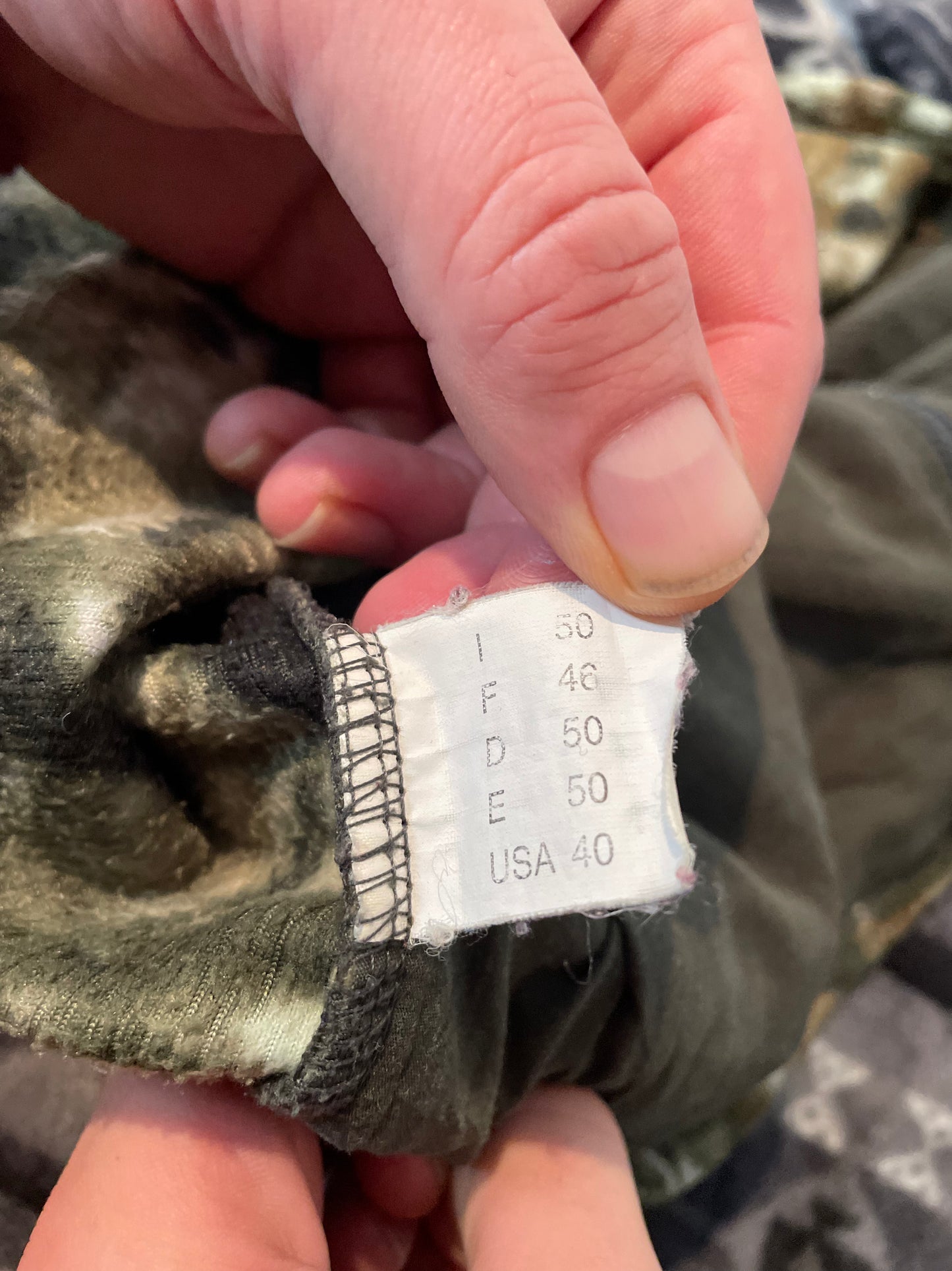 Real Tree American Zip Up Fleece, XL EU 46