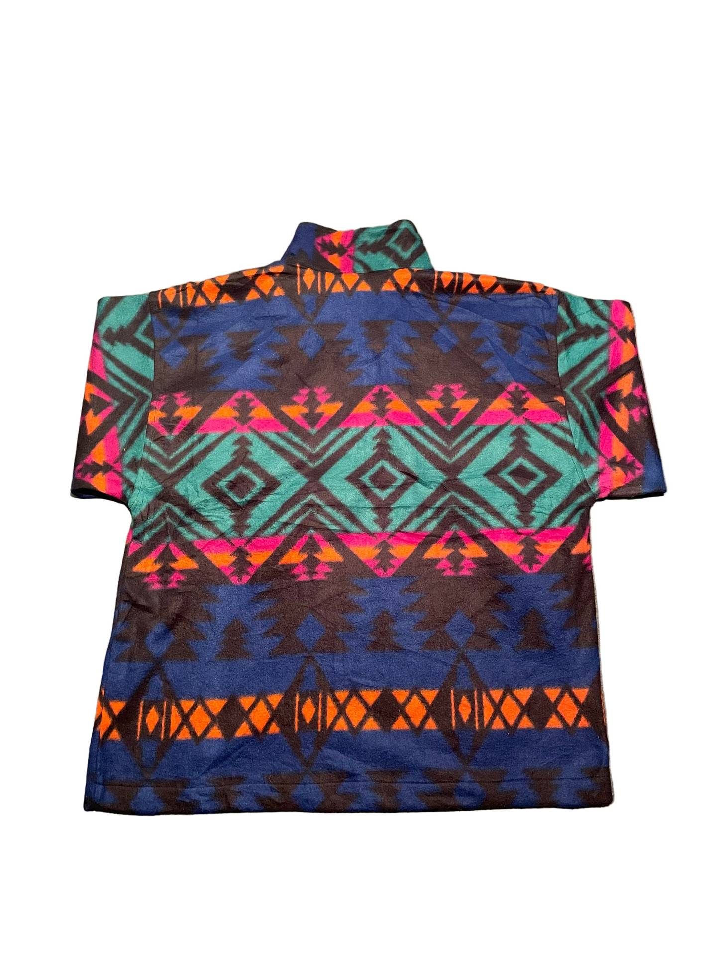Patterned Funky Quarter Zip fleece, L