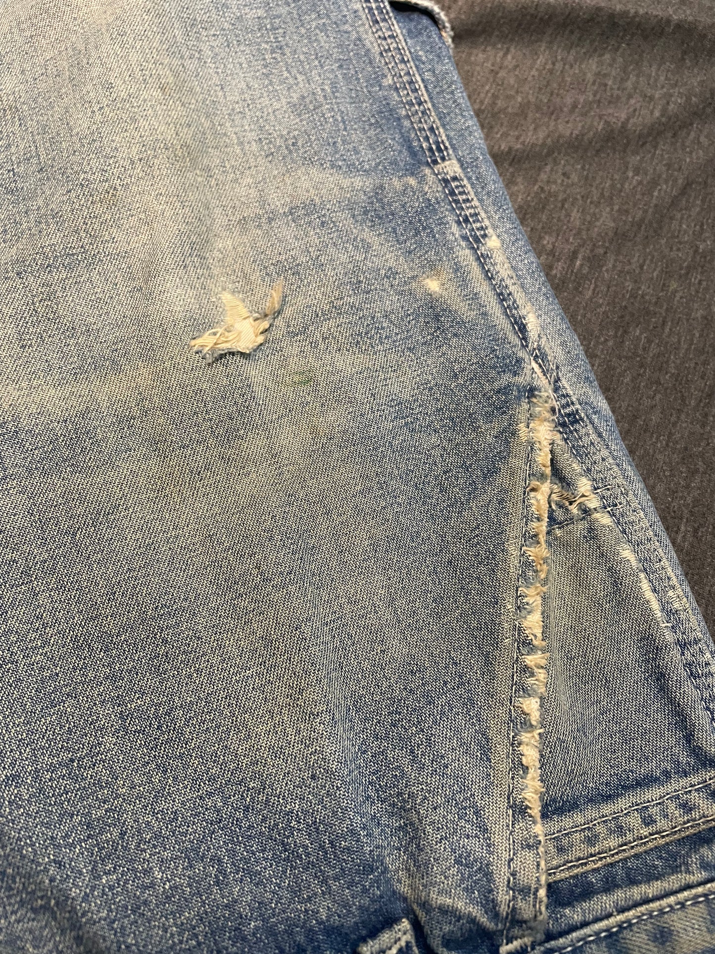 Carhartt Blue Vintage Denim Jeans, 33W 34L