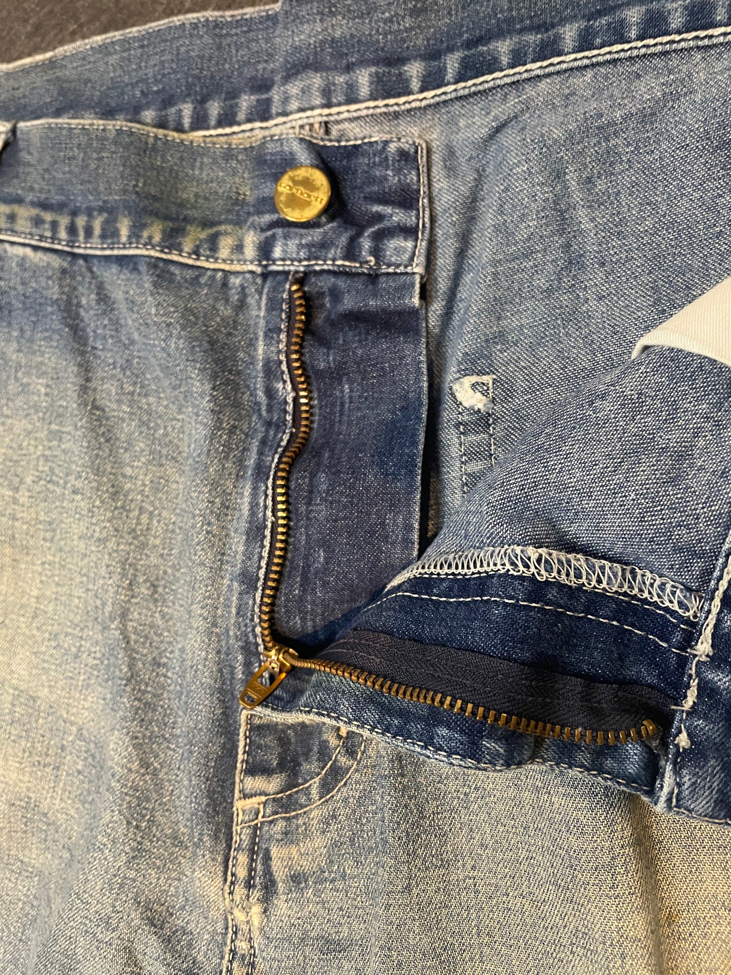Carhartt Blue Vintage Denim Jeans, 33W 34L