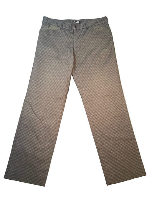 Dolce and Gabbana Designer Pinstripe Trousers W36 L32
