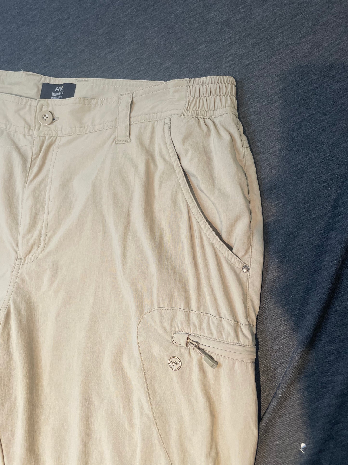 Human Nature Zip Off Cargos, XXL adjustable waist.