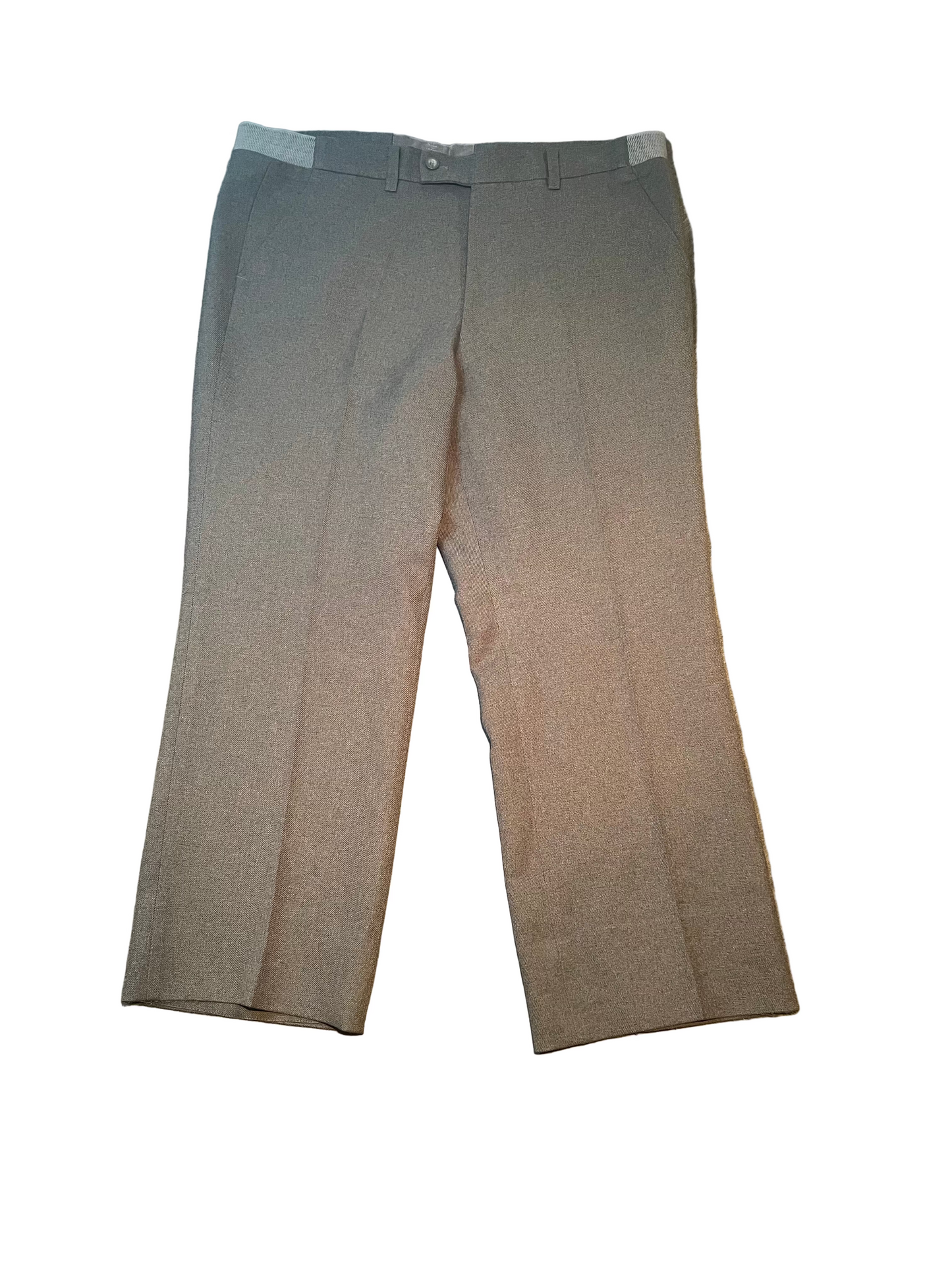 Grey Unbranded Pleated Chinos, W38  L26