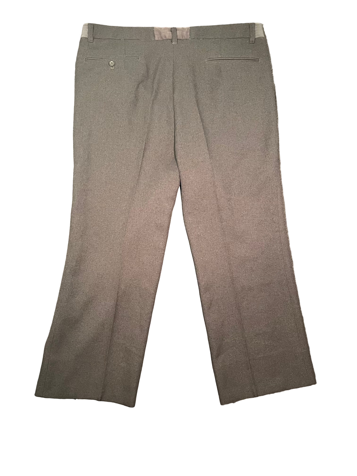 Grey Unbranded Pleated Chinos, W38  L26