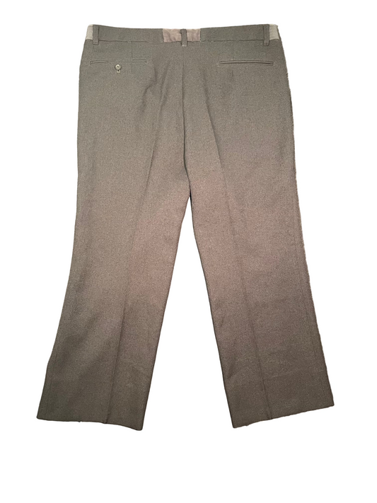 Grey Unbranded Pleated Chinos, W38  L26