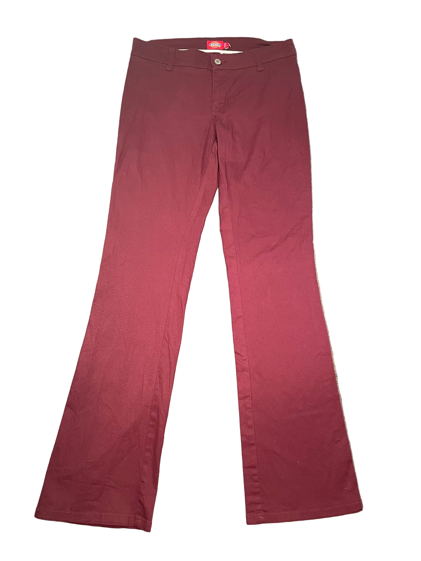 Dickies Red Bootcut Chinos, W29 L32