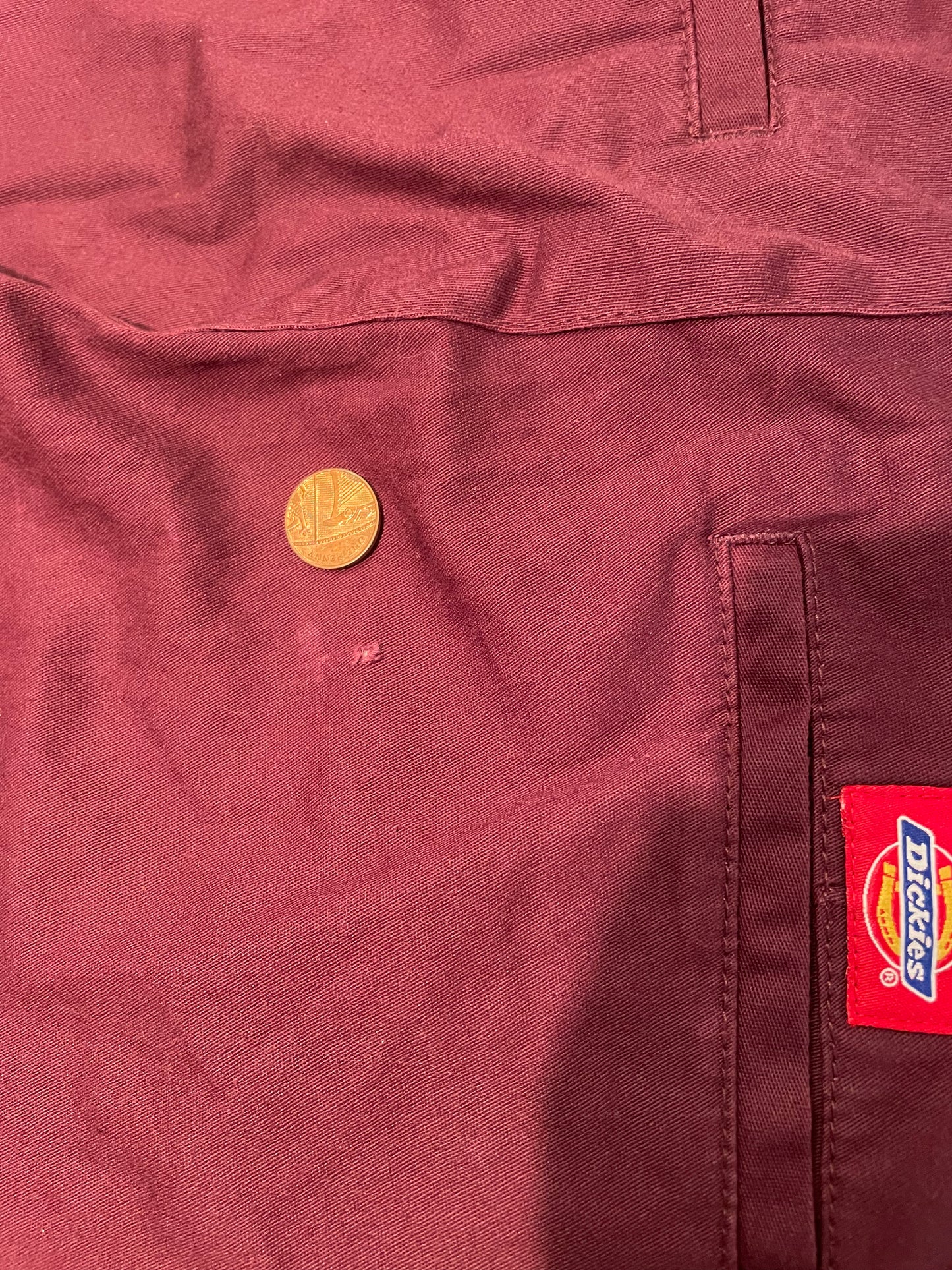 Dickies Red Bootcut Chinos, W29 L32