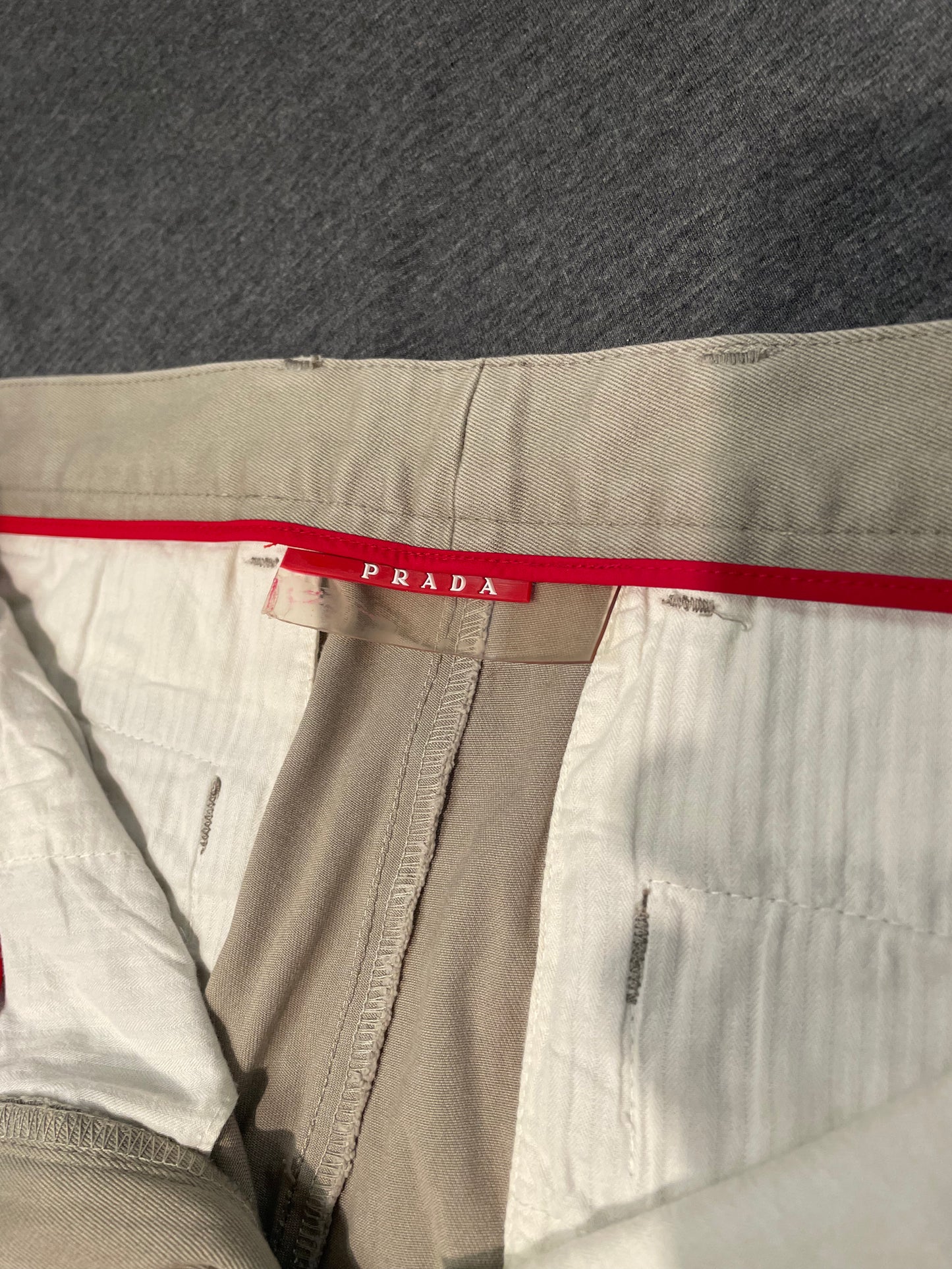 Prada Sport Trousers, Cream, W34 L27 RARE