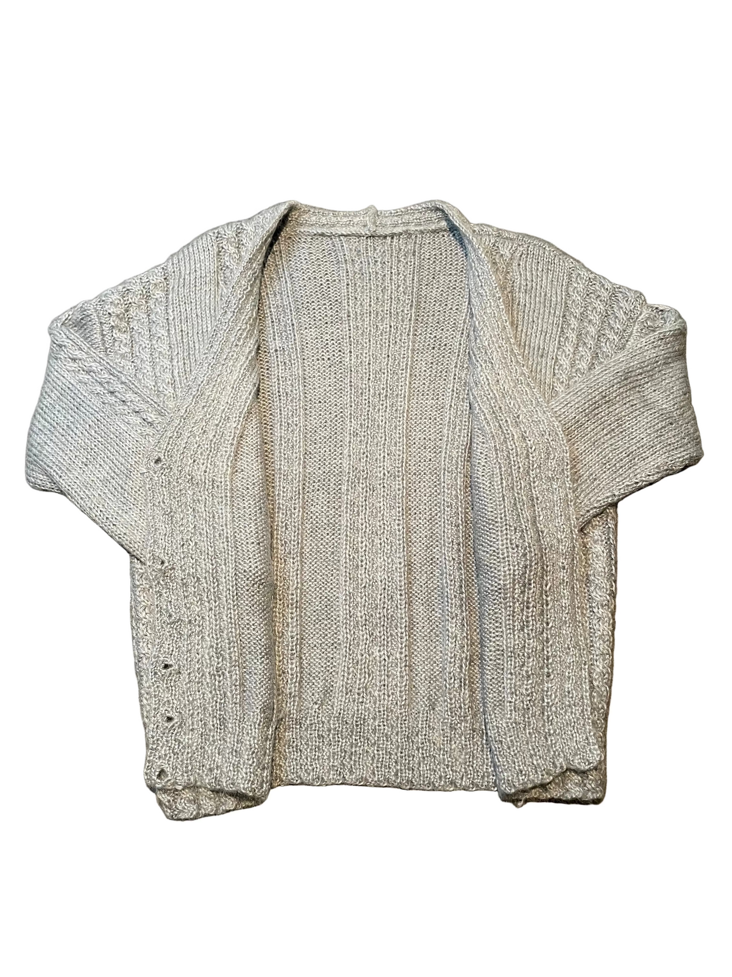 Ladies Knitted Button Up Sweater, L