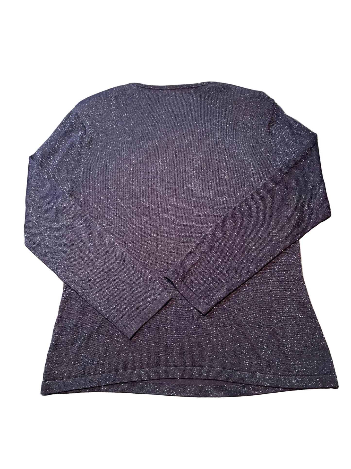 Ladies Y2K Knitted Long Sleeve, Shoulder Pads, Size 18