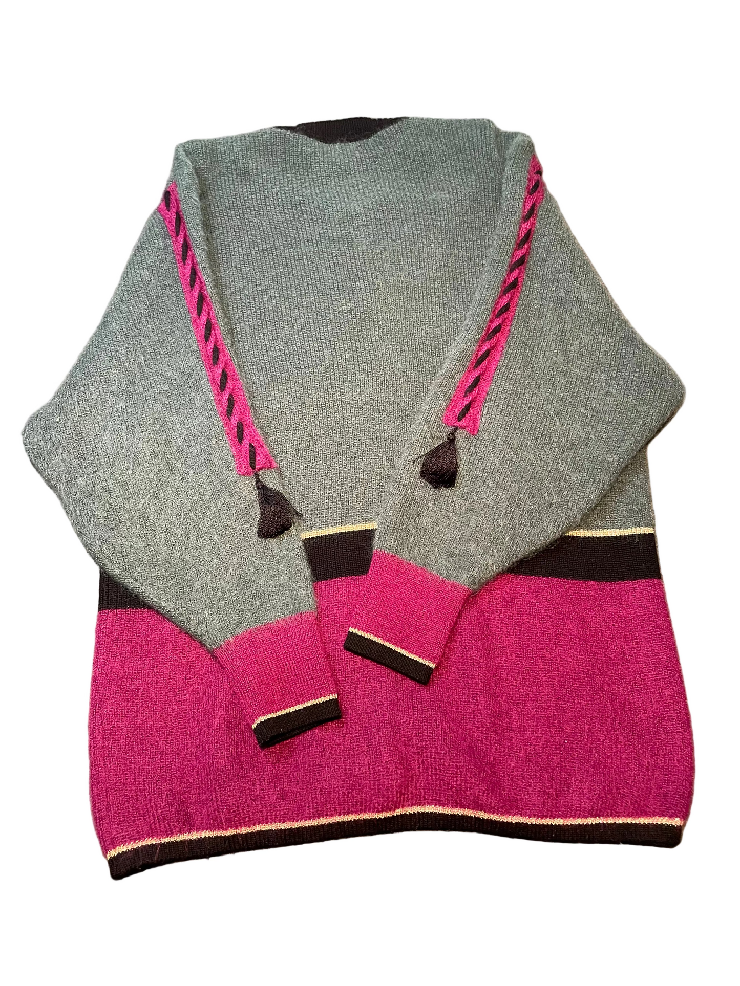 Ladies Leece Button Down Knitted Sweater, XL