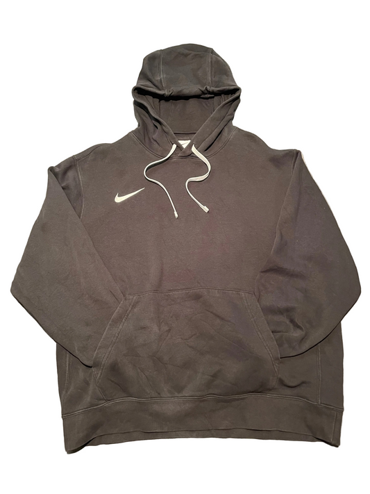 Nike Black Hoodie, Swoosh Detail, Size L