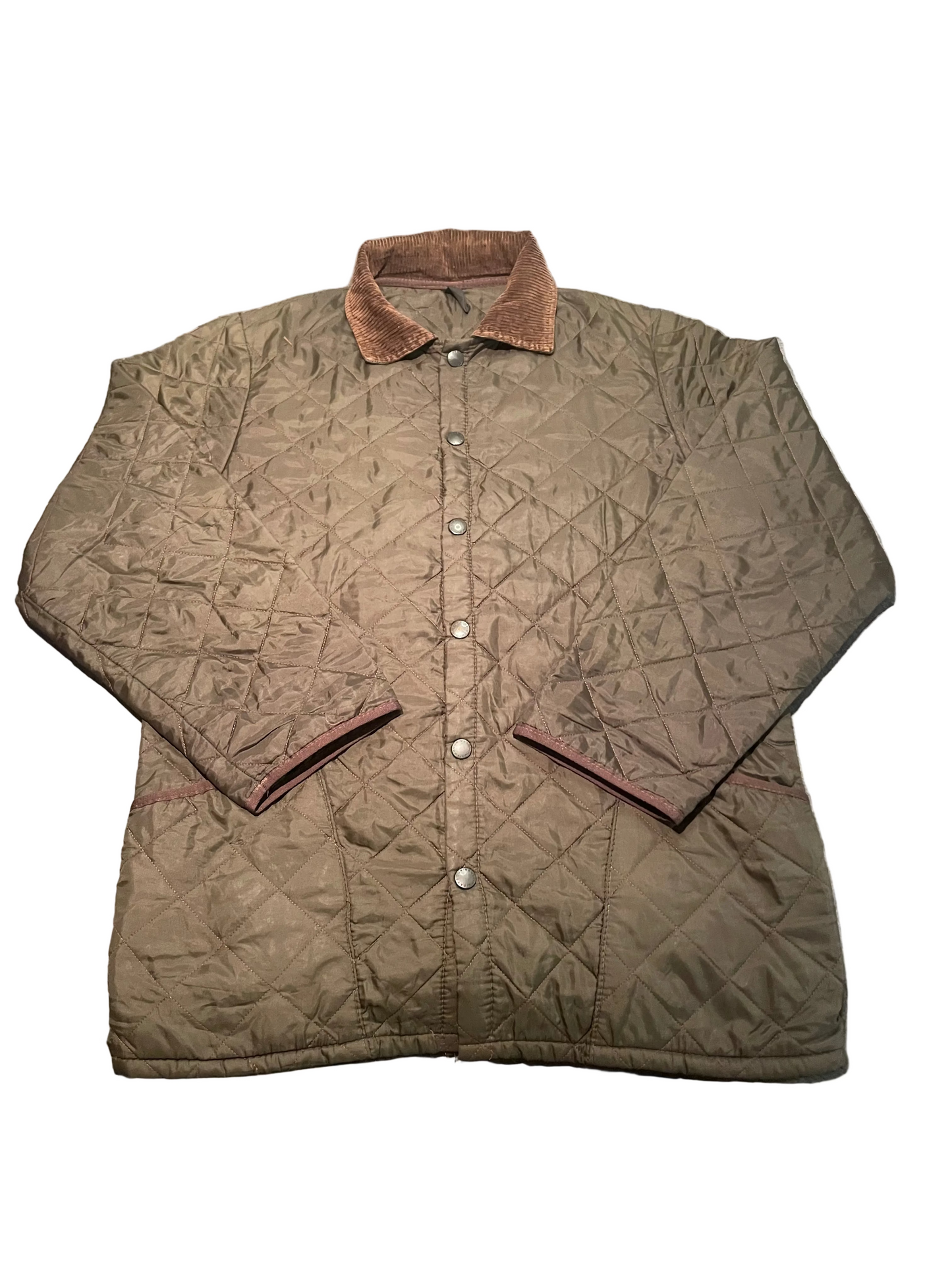 Barbour Dark Green Quilted Jacket, Size S