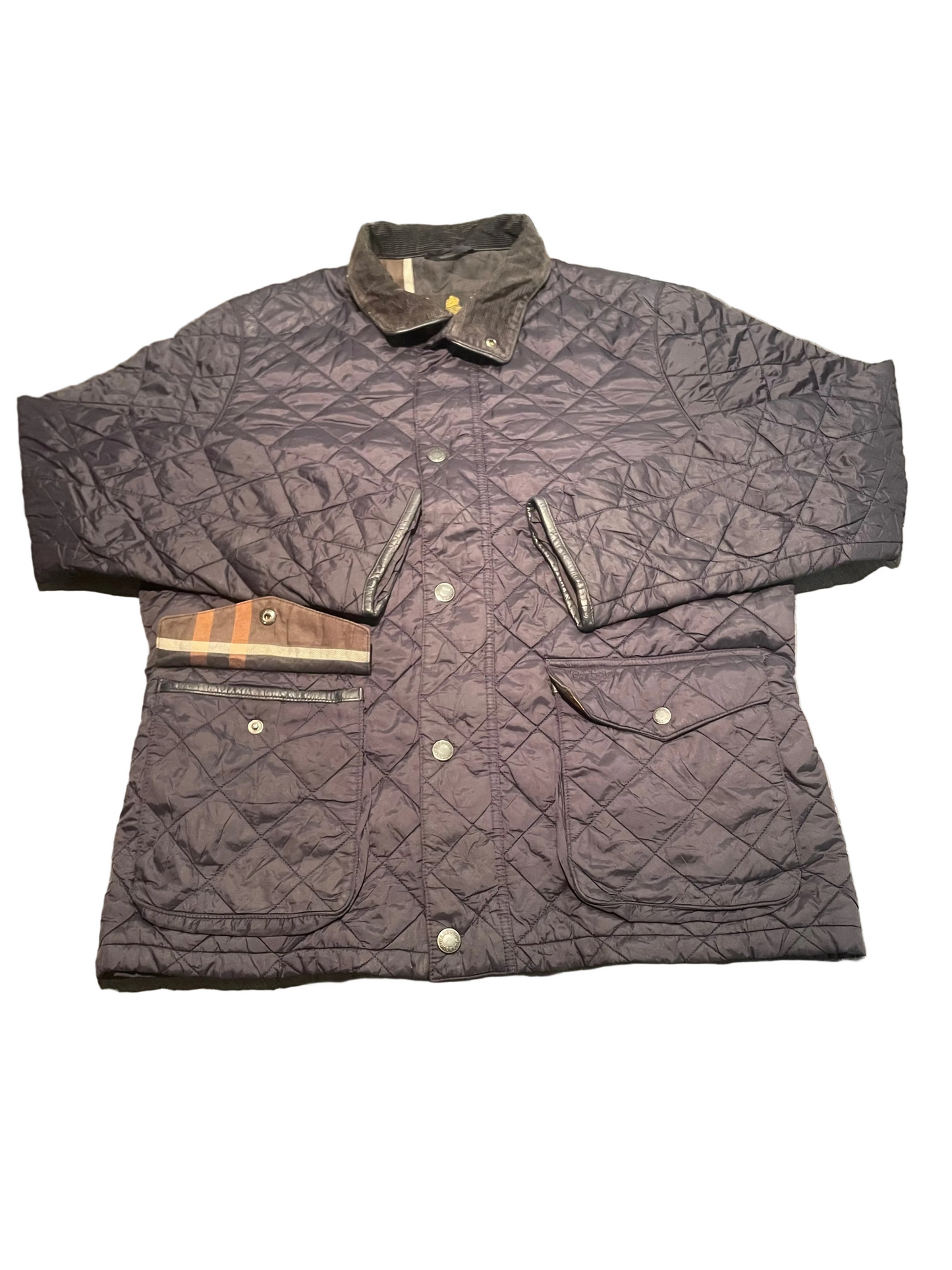 Barbour Mens Black Quilted Jacket, Size L