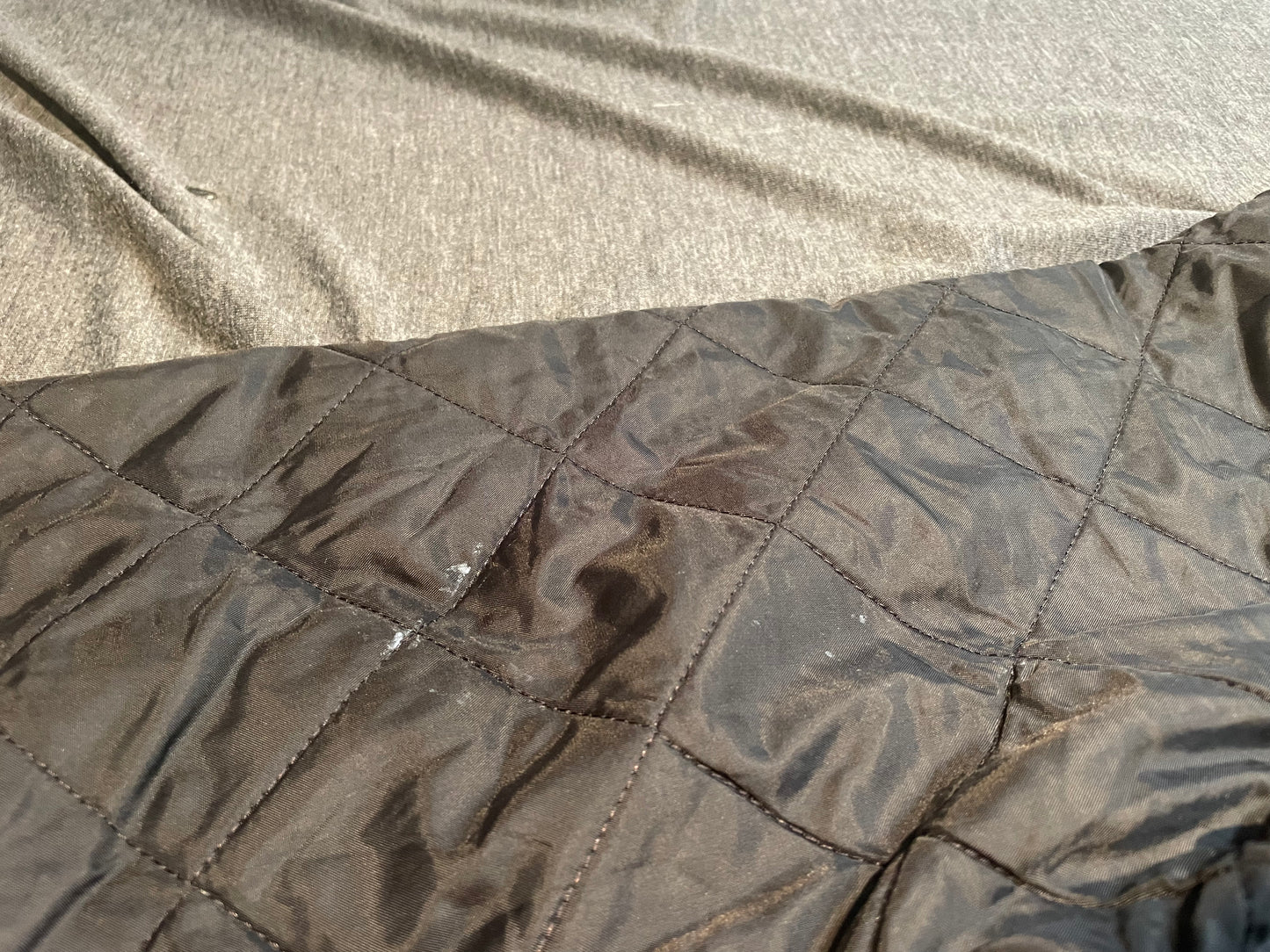 Barbour Black Quilted Jacket, Size XL