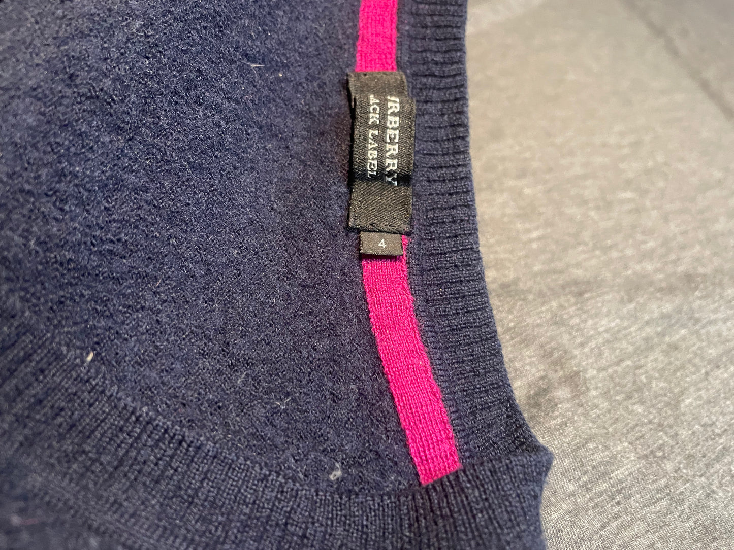 Burberry Ladies Black Label Sweater Vest, Size M/S