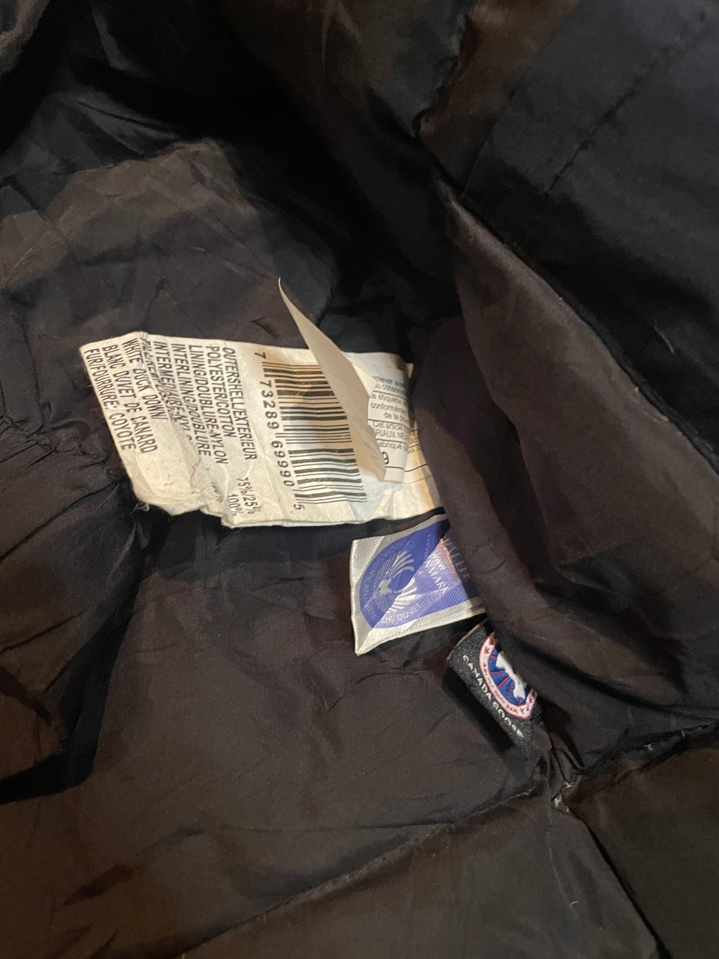 Canada Goose Expedition Parka, Coyote Trim, Navy, Size L