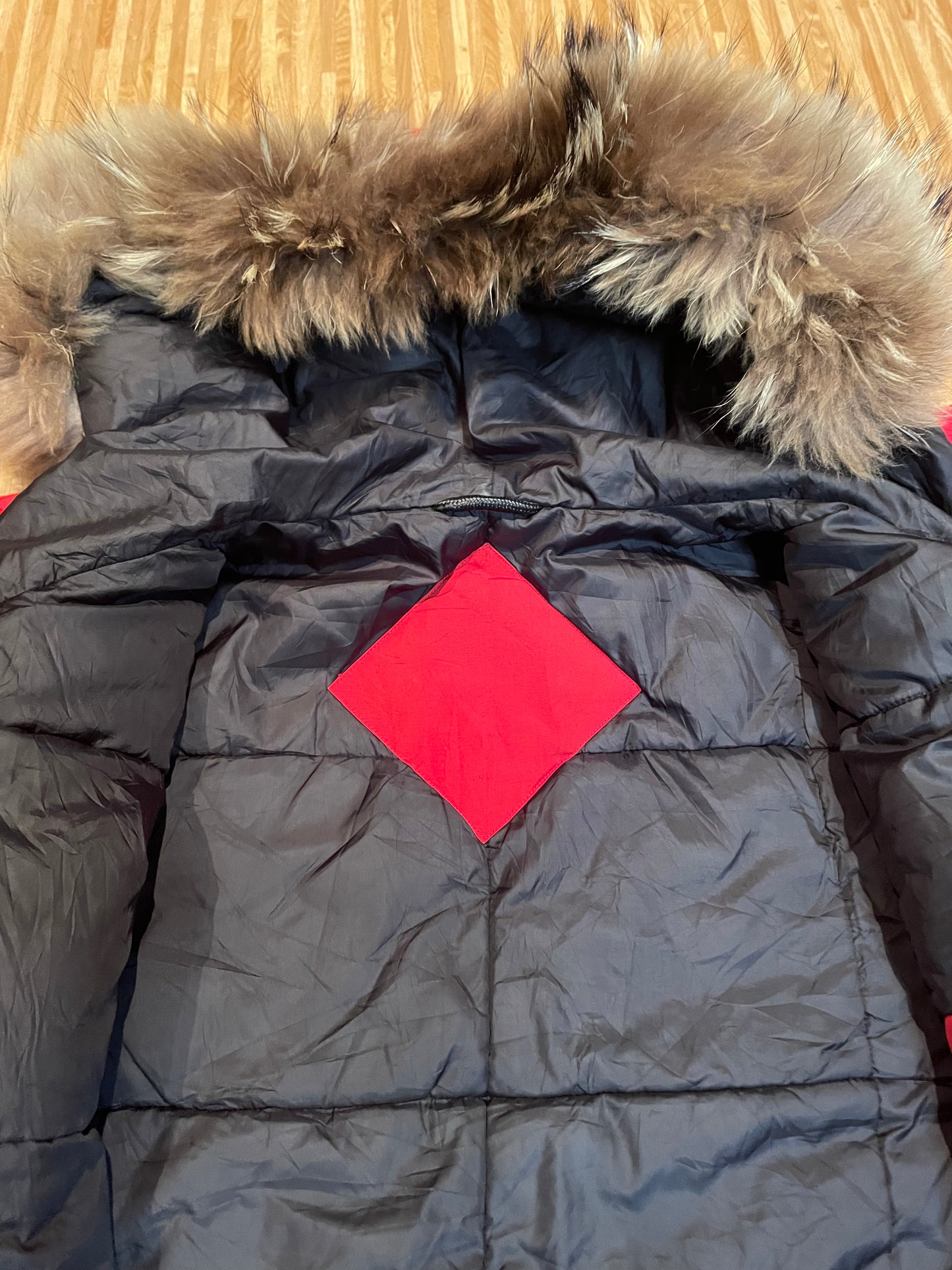 Canada Goose Expedition Parka, Coyote Trim, Red, Size XXL