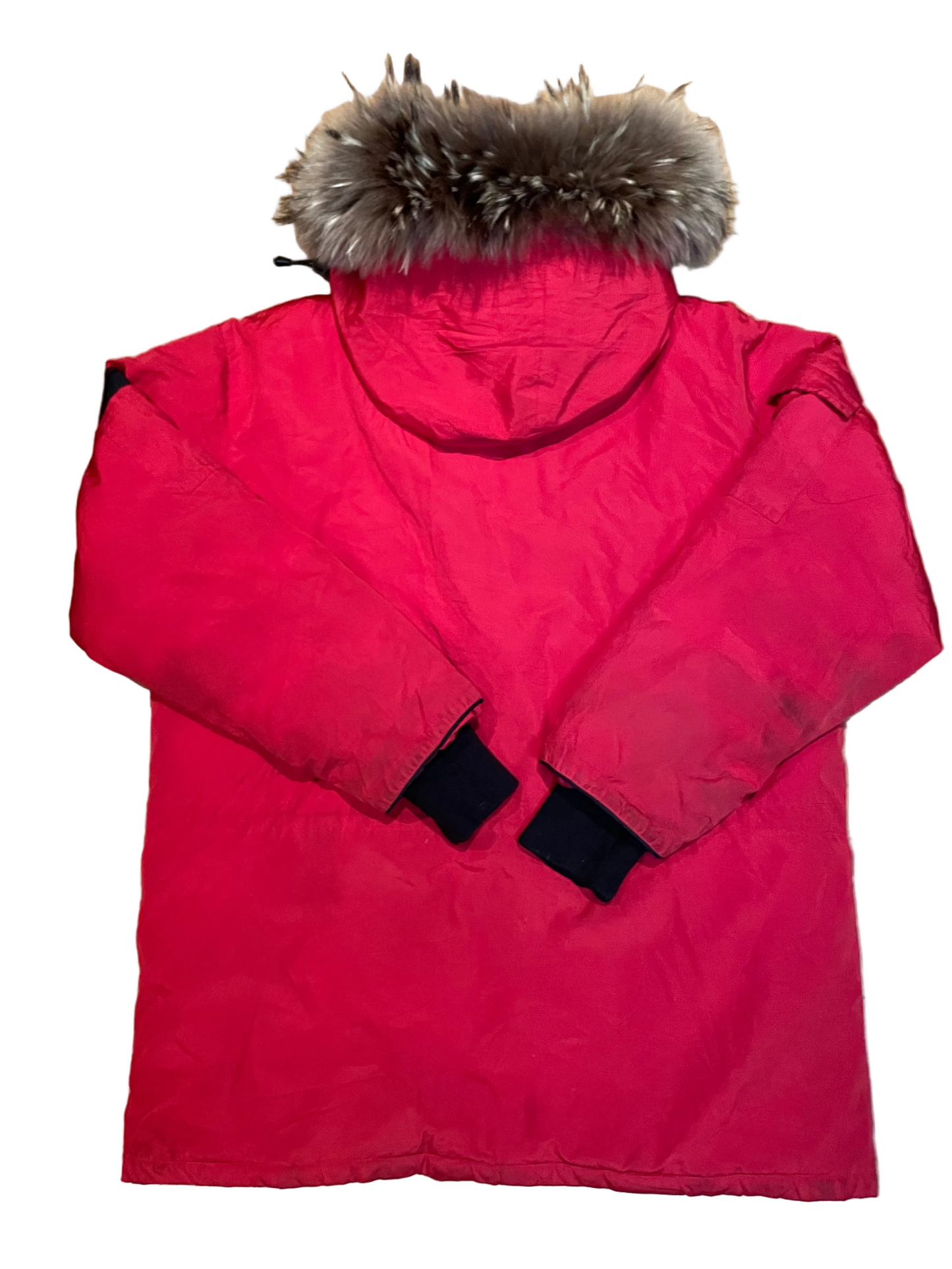 Canada Goose Expedition Parka, Coyote Trim, Red, Size XXL