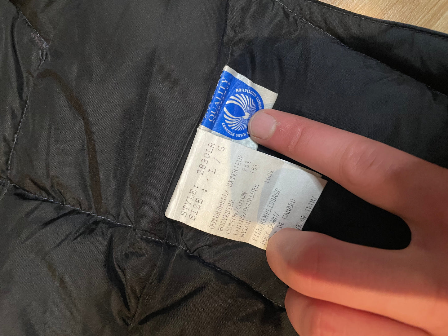 Canada Goose Down Gilet, Old Logo, Size L