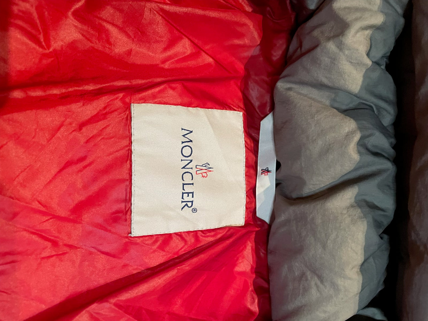 Moncler Zind Two Tone Down Jacket, Size XS