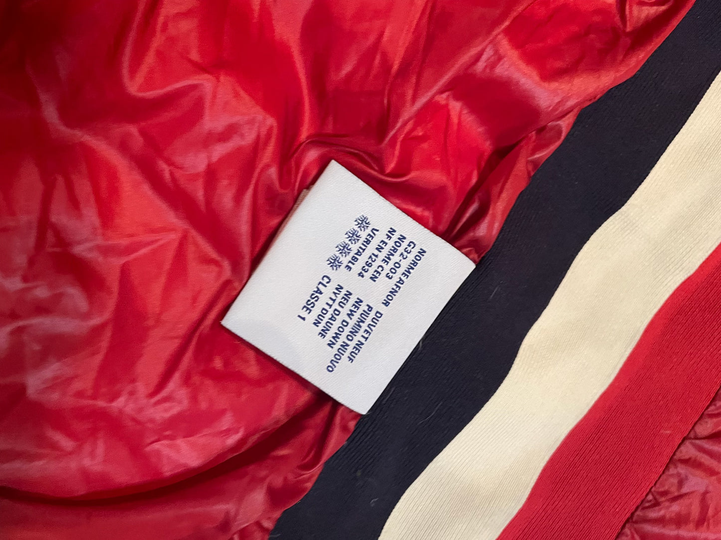 Moncler Zind Two Tone Down Jacket, Size XS