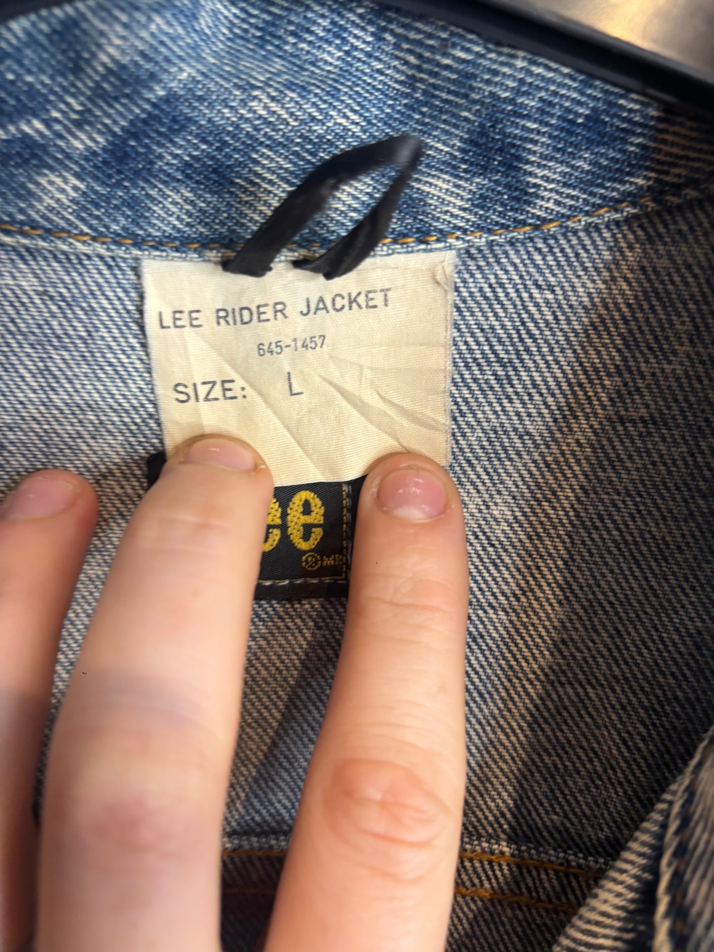 Lee "Rider" Denim Jacket, Washed blue, L