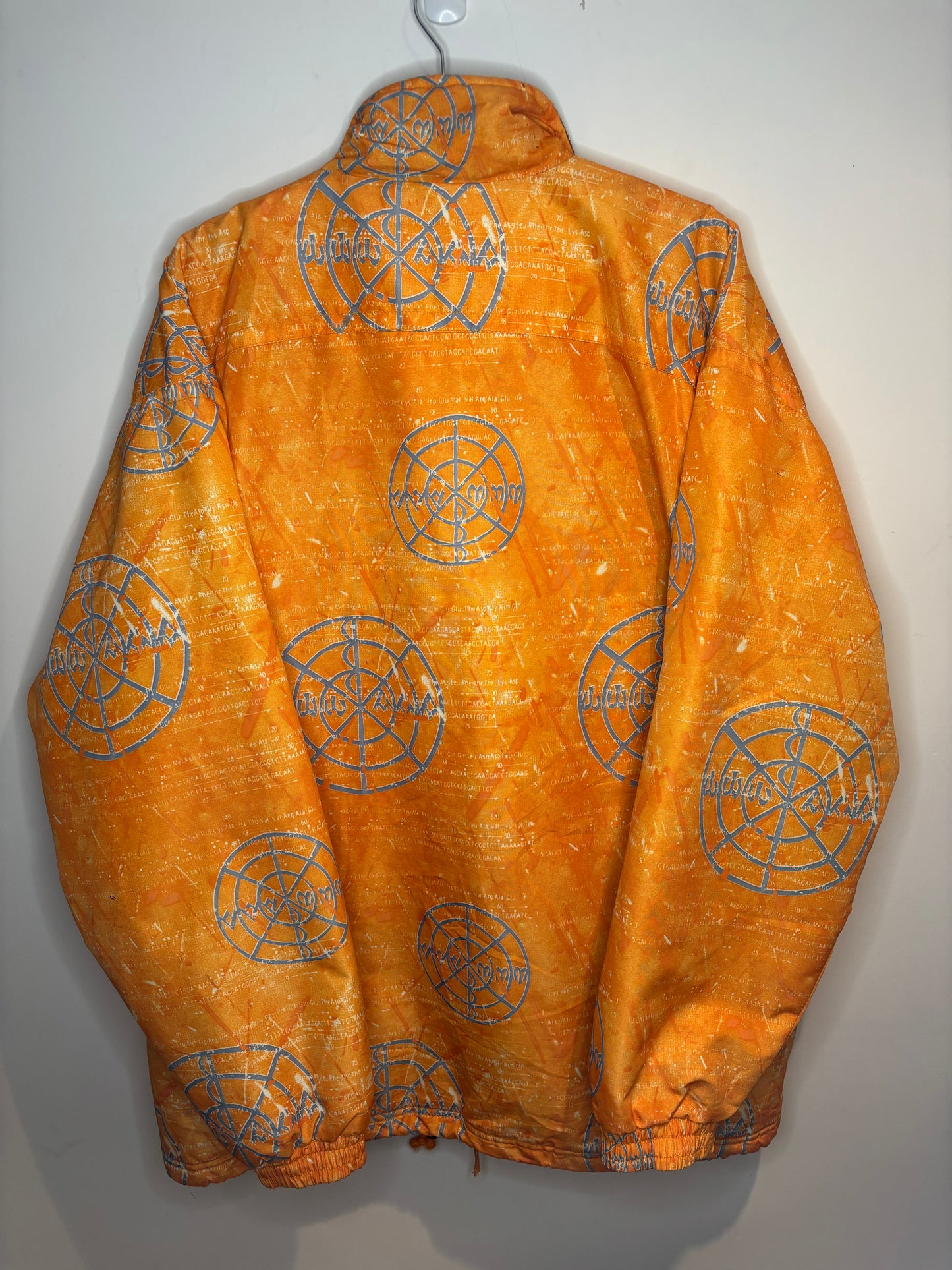 Funky Ski 90s Jacket, Orange Pattern, XL