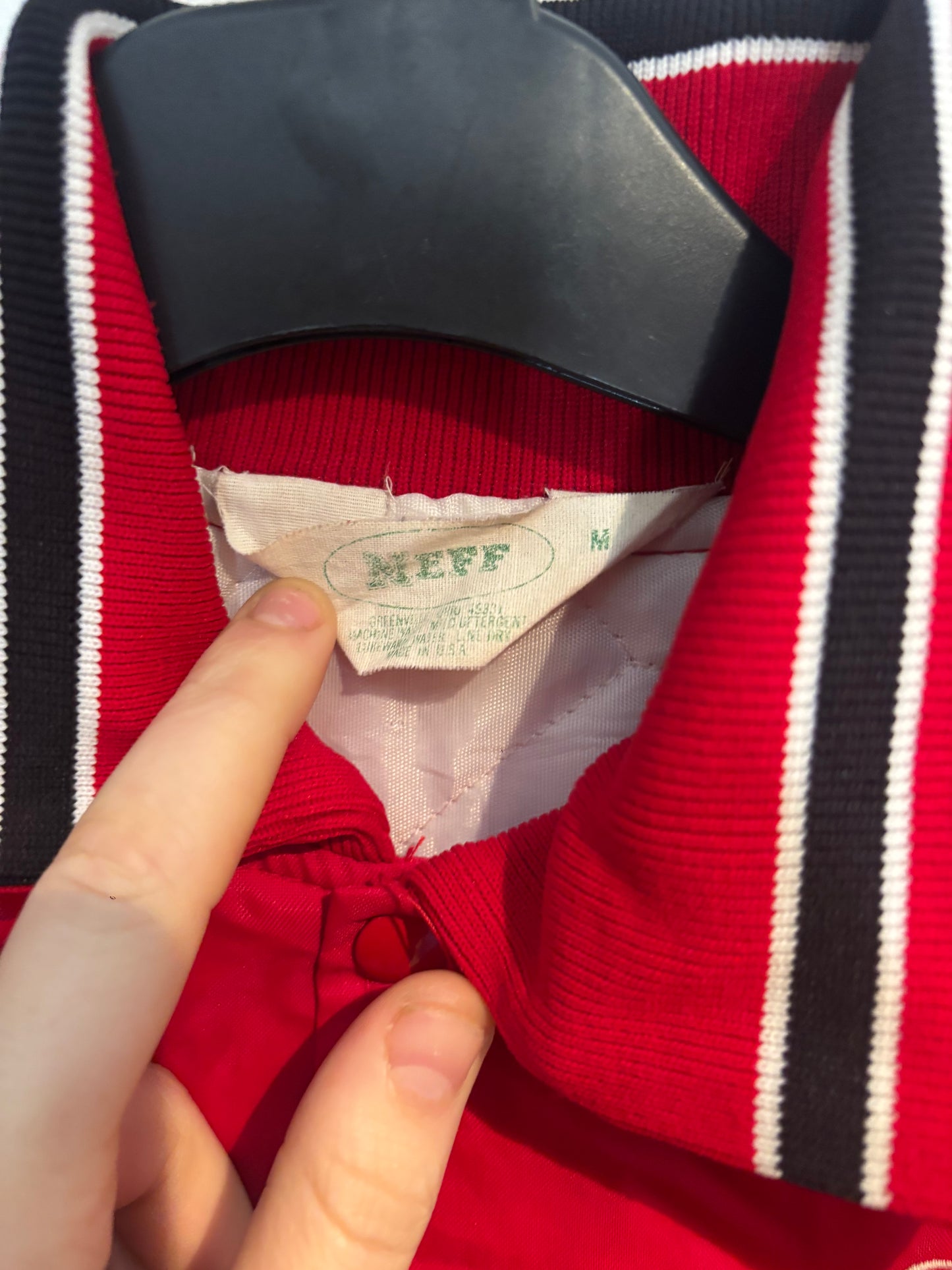 American Retro Varsity Jacket M, Red