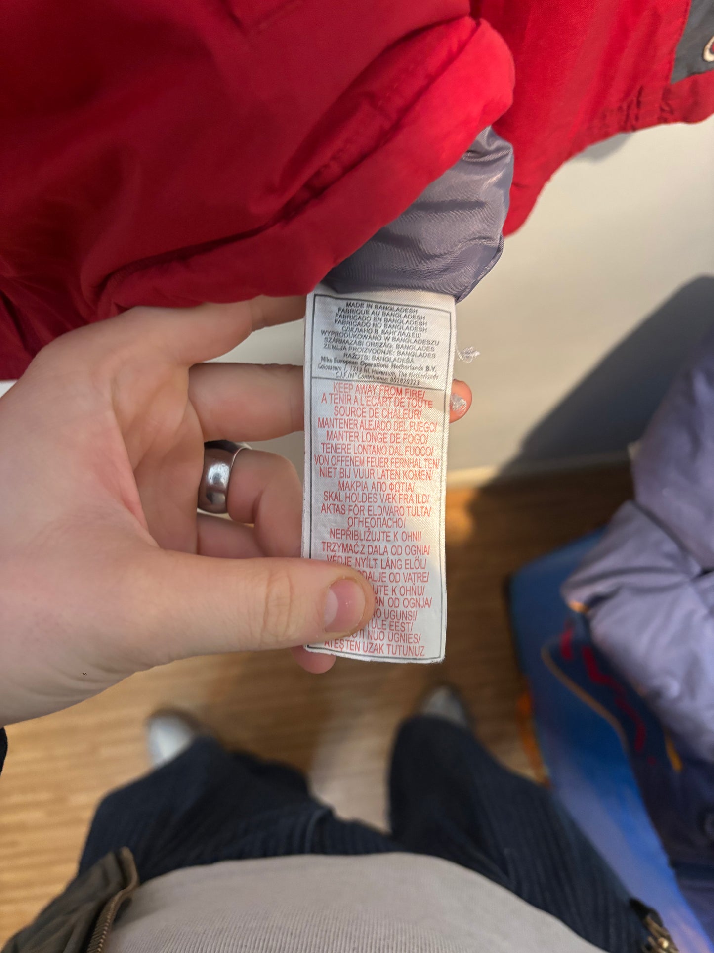 Nike Waterproof Jacket, Back Centre Swoosh . Ladies XL