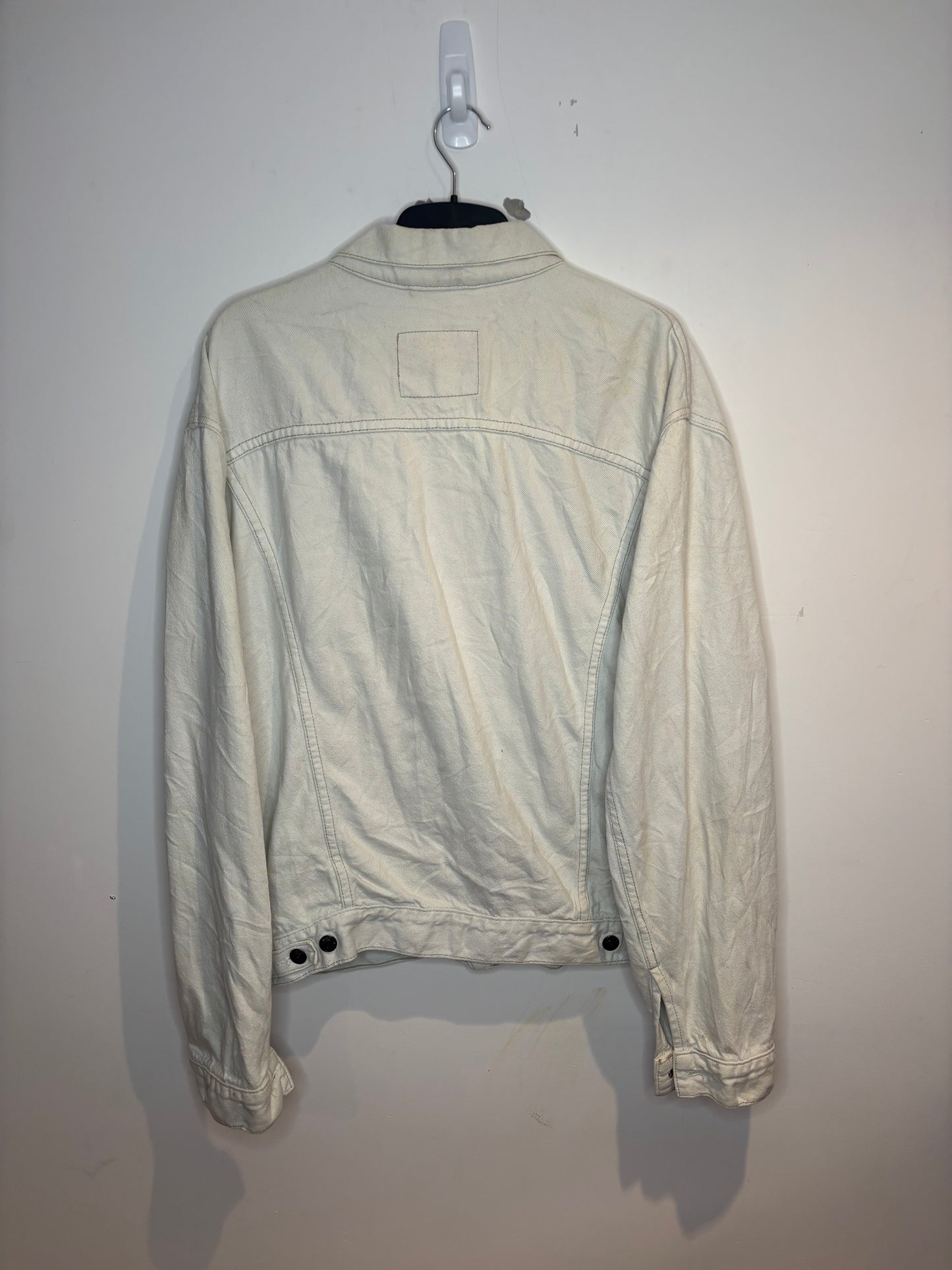 Levis White Denim Jacket, Mens XL