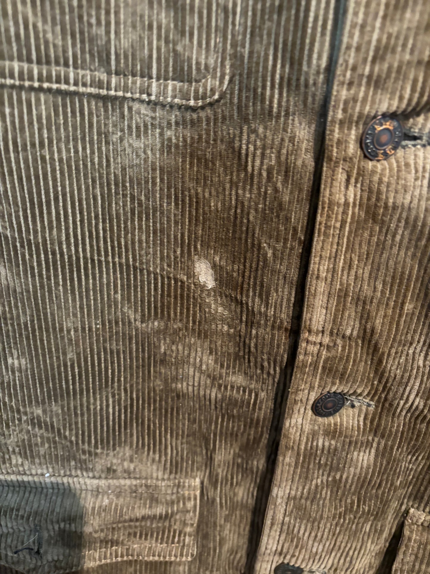 Levis Corduroy Jacket , Wool Lined, Brown, Mens S