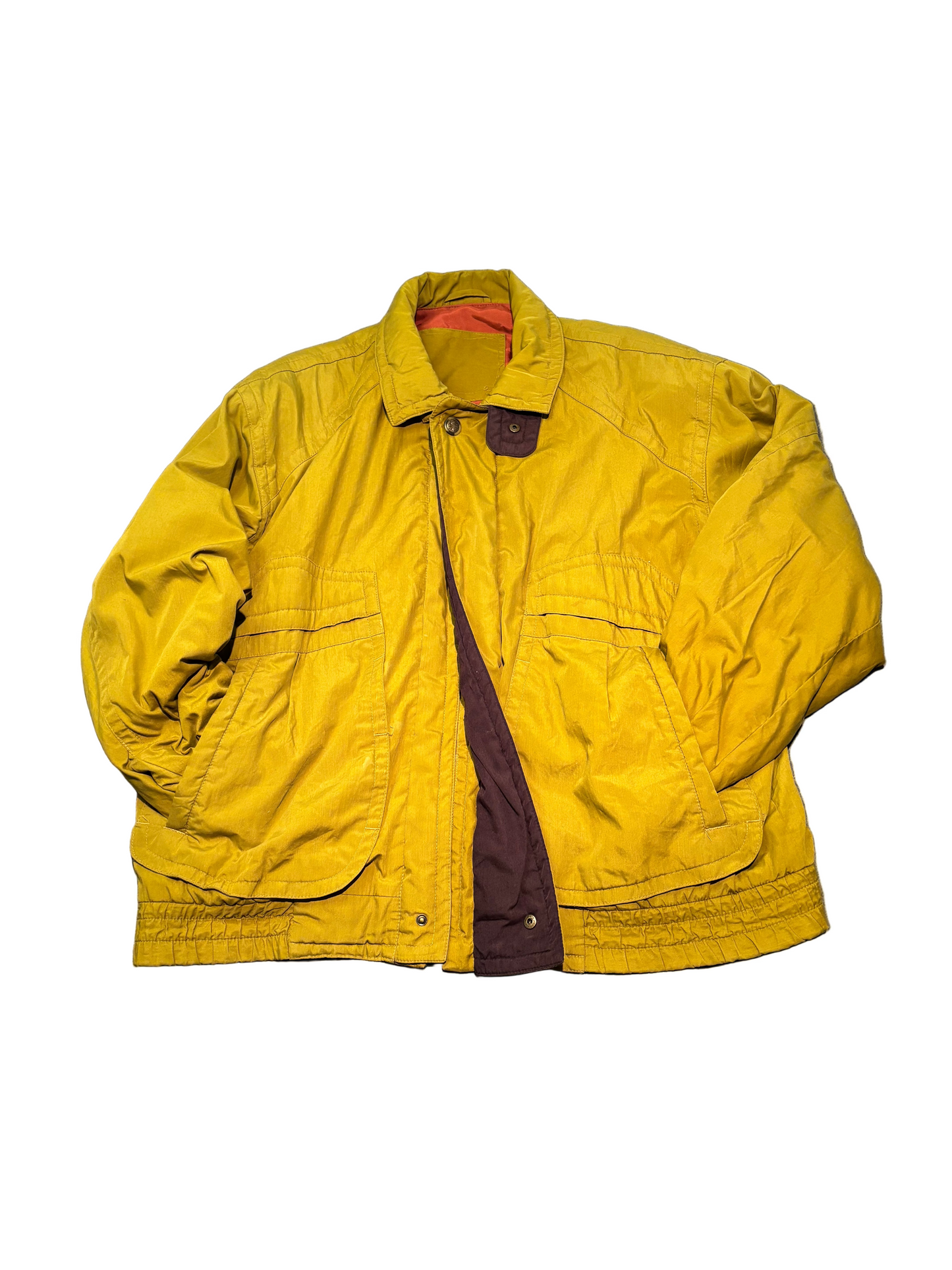 Retro Yellow Ski Jacket, Unbranded, L.