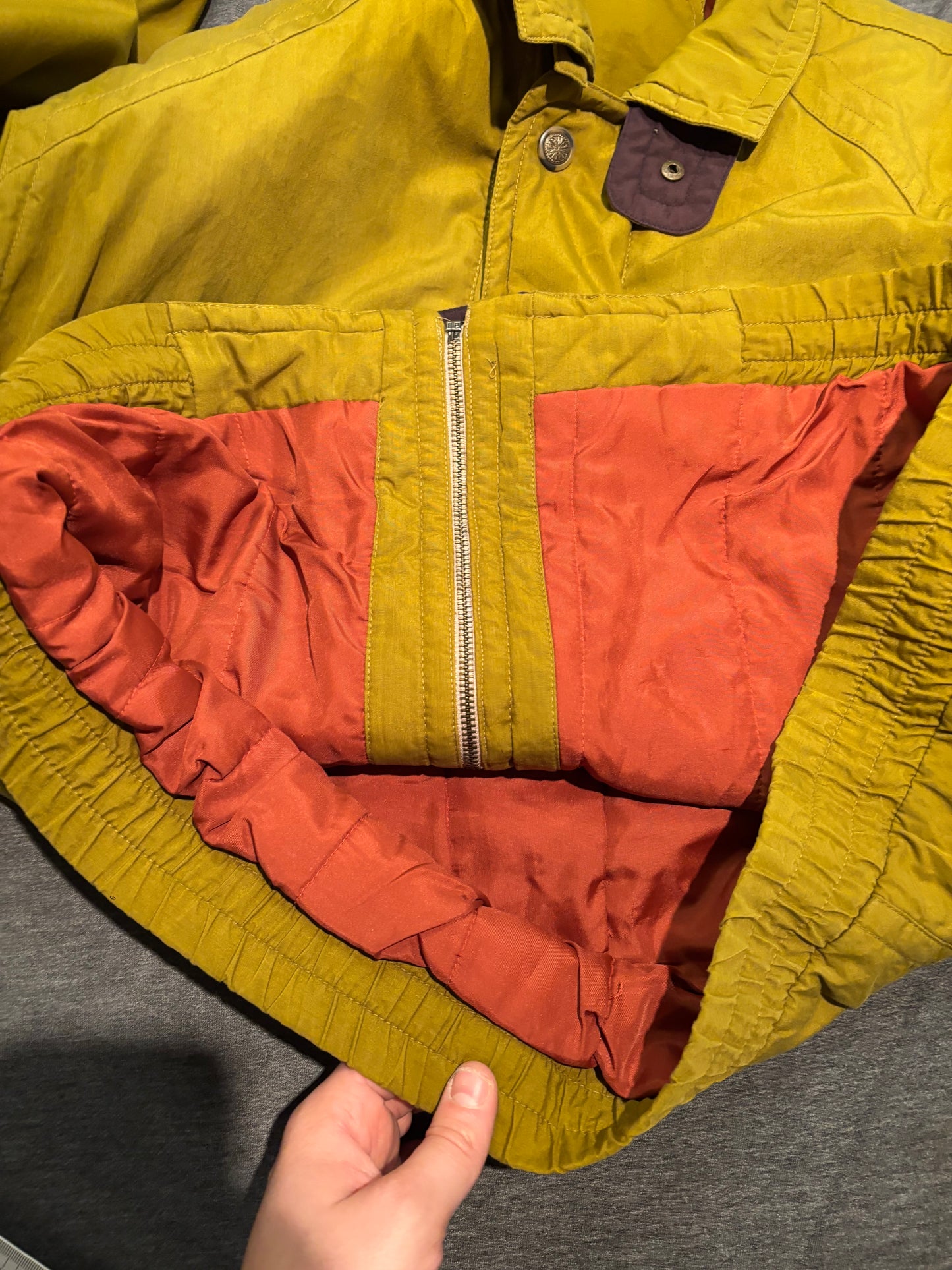 Retro Yellow Ski Jacket, Unbranded, L.