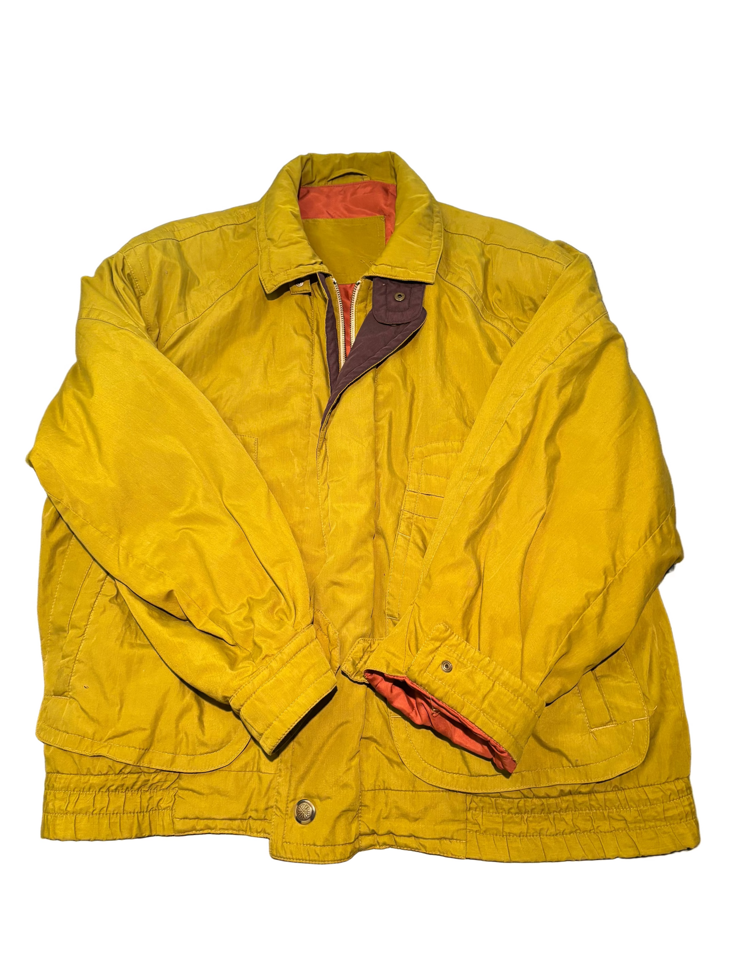 Retro Yellow Ski Jacket, Unbranded, L.