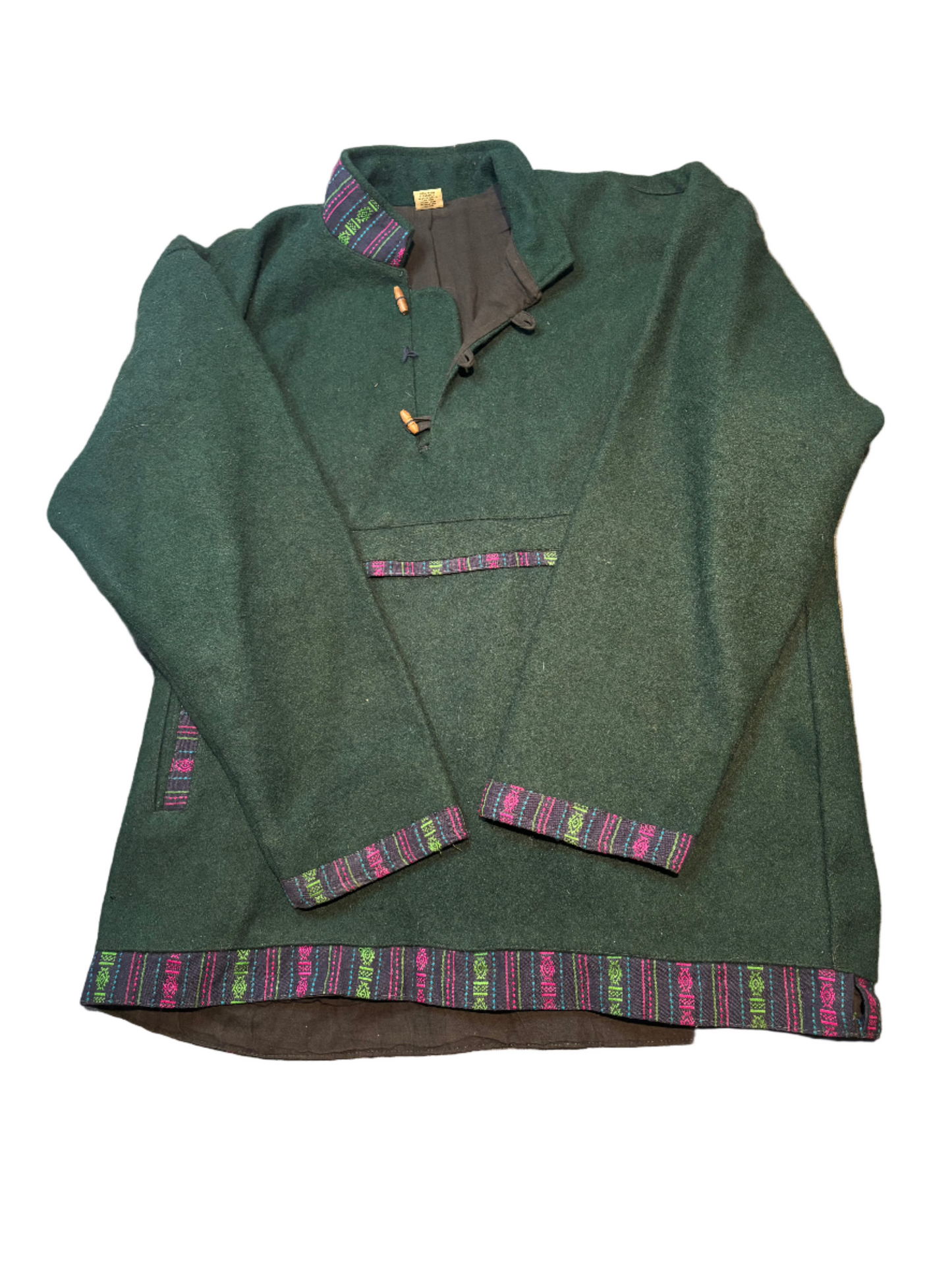 Woolen Vintage Overshirt Jacket, Ladies L