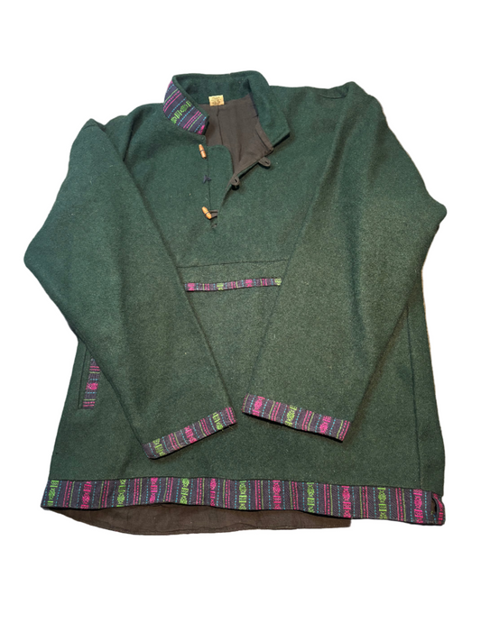 Woolen Vintage Overshirt Jacket, Ladies L