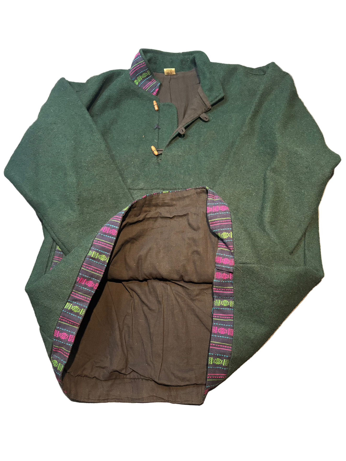 Woolen Vintage Overshirt Jacket, Ladies L