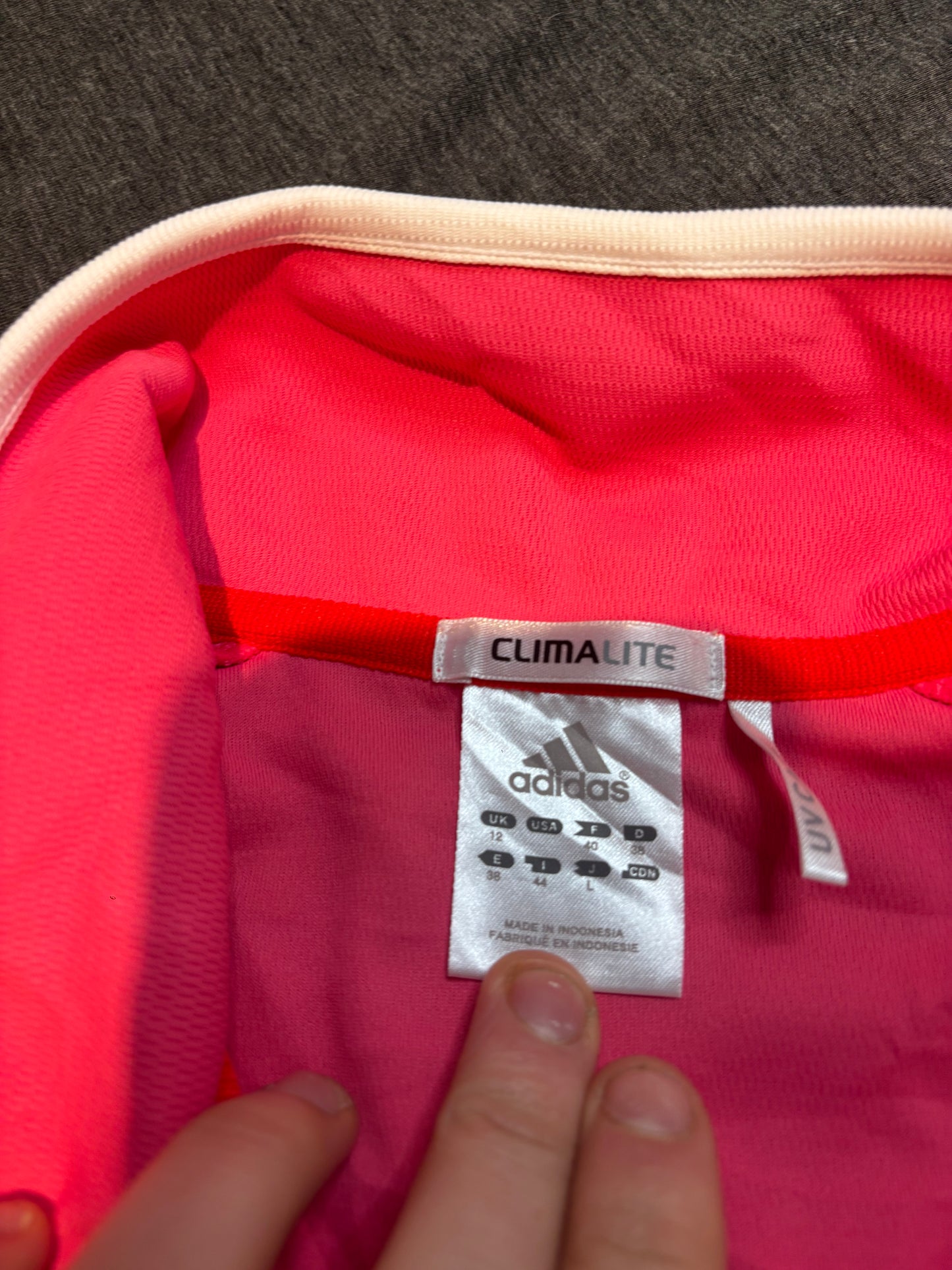 Adidas Retro Track Top, Pink, Ladies UK 12